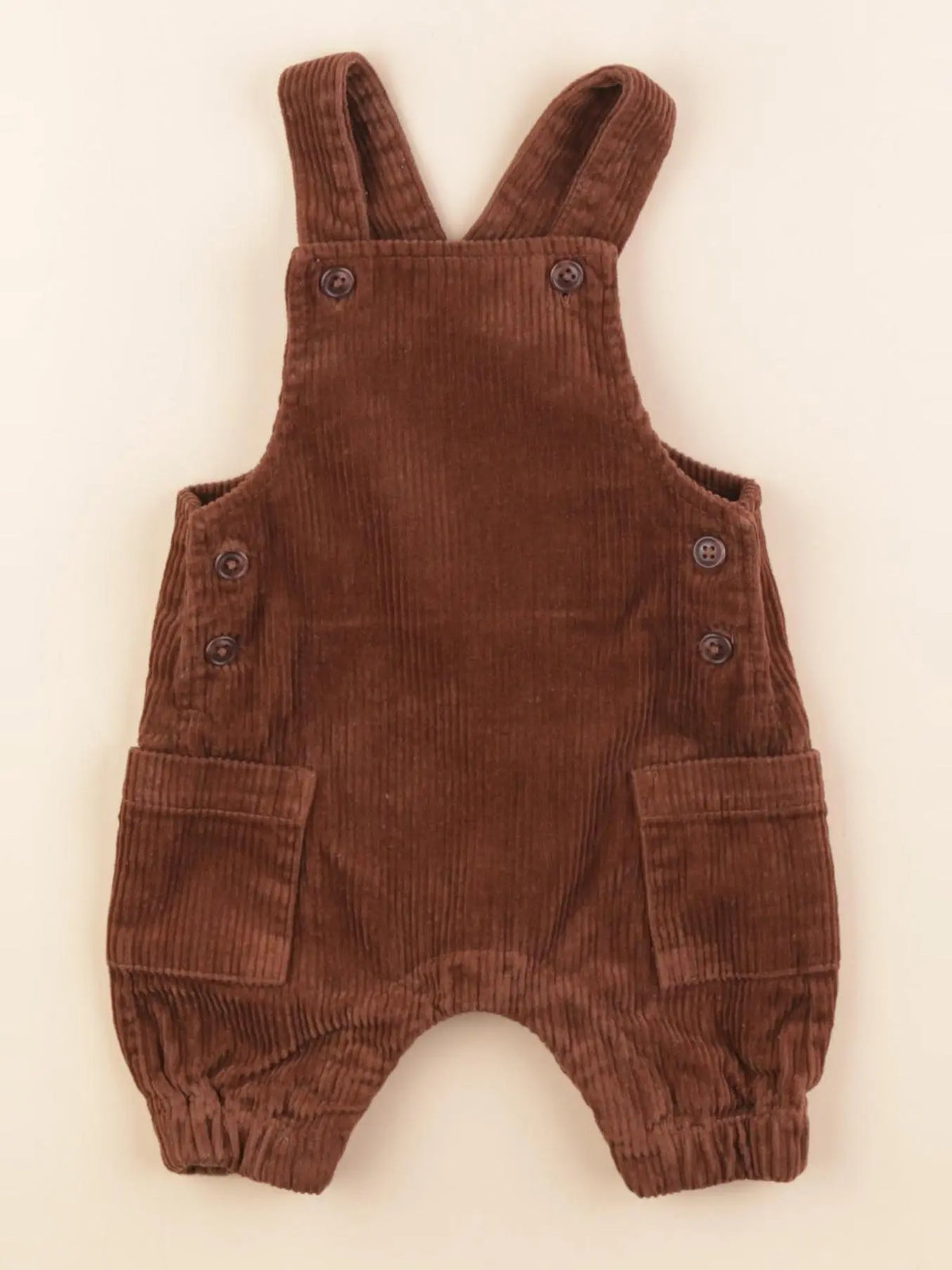 Vertbaudet - salopette marron - 1 mois