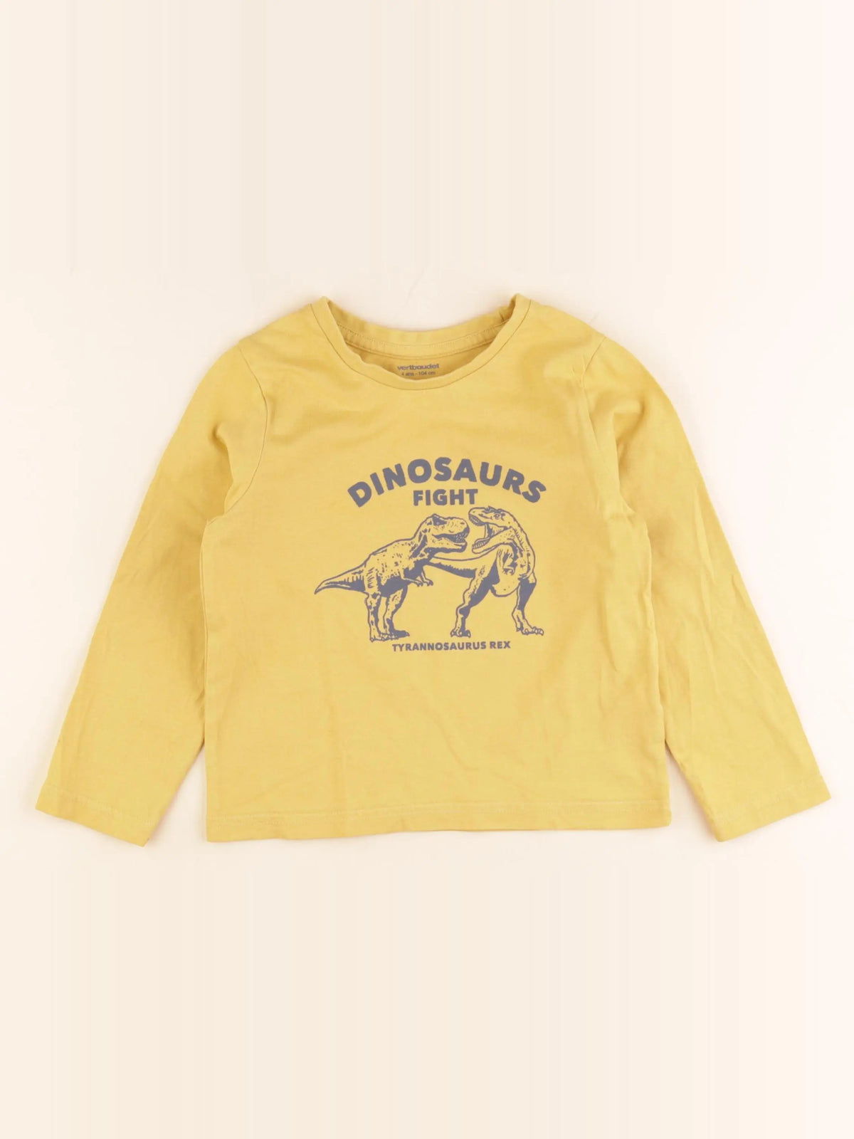 Vertbaudet - tee-shirt jaune - 4 ans