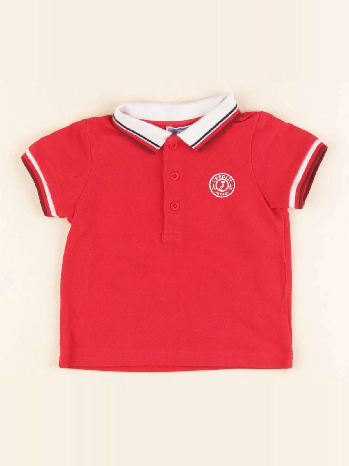 Jacadi - polo rouge - 12 mois