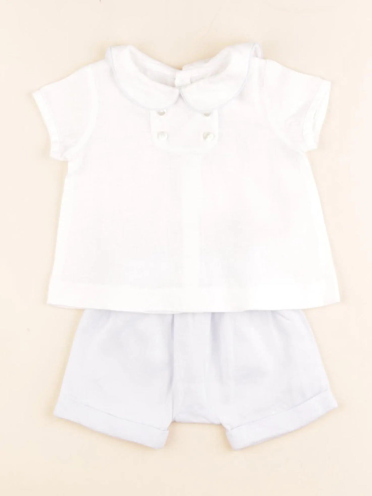 Jacadi - ensemble blanc, bleu - 3 mois