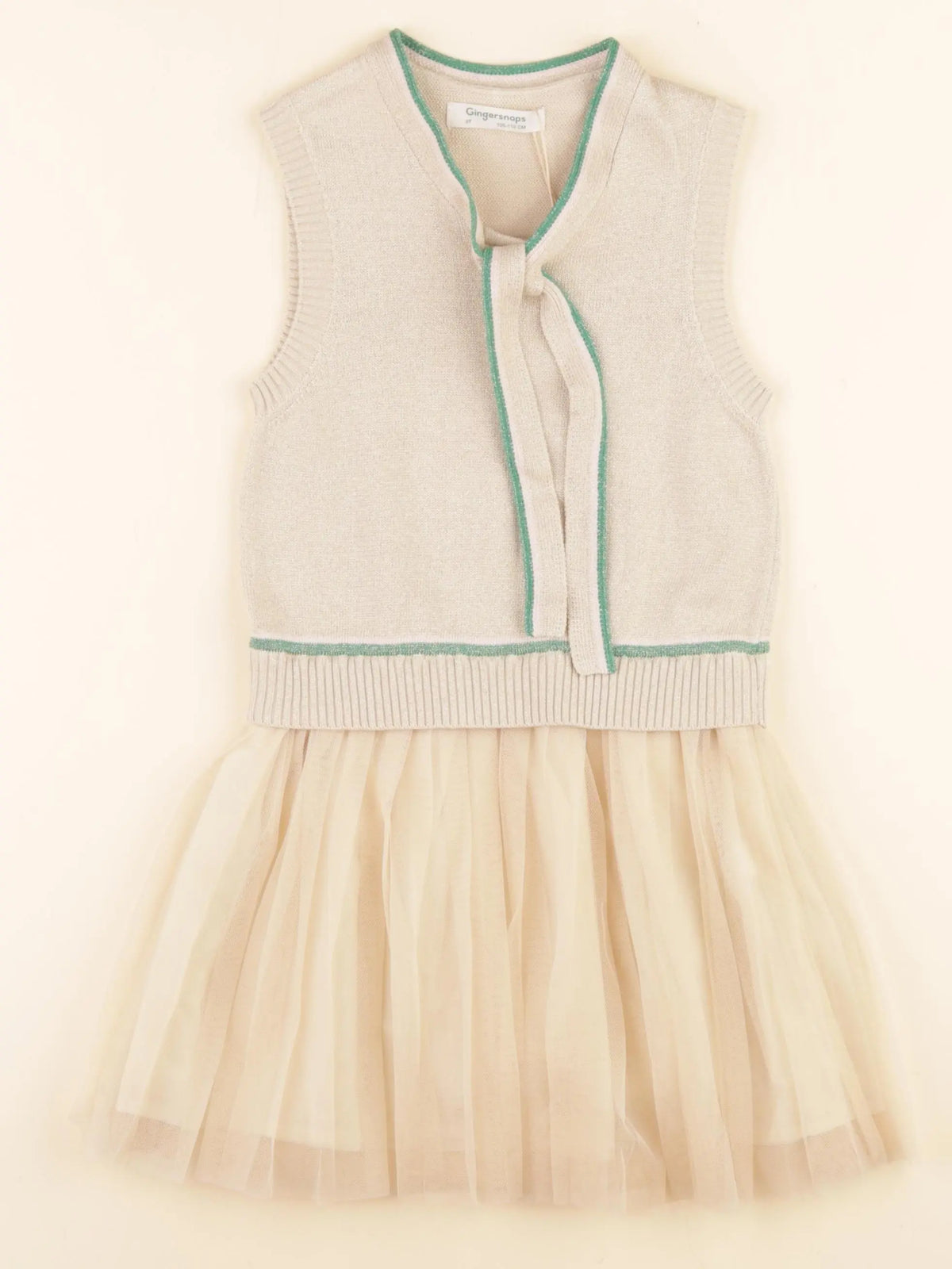 Gingersnaps - robe beige, or - 6 ans