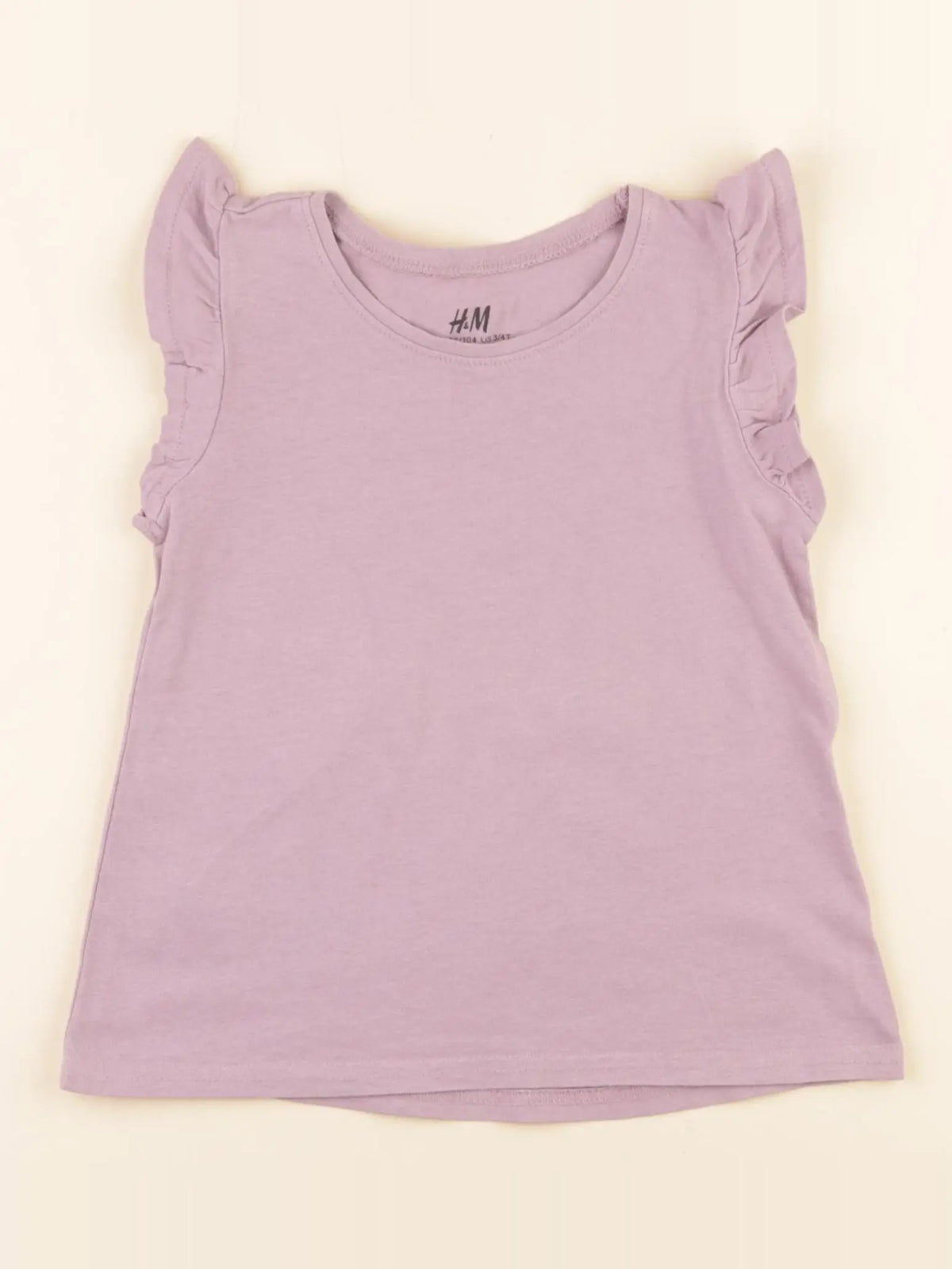 H&M - tee-shirt violet - 2/4 ans