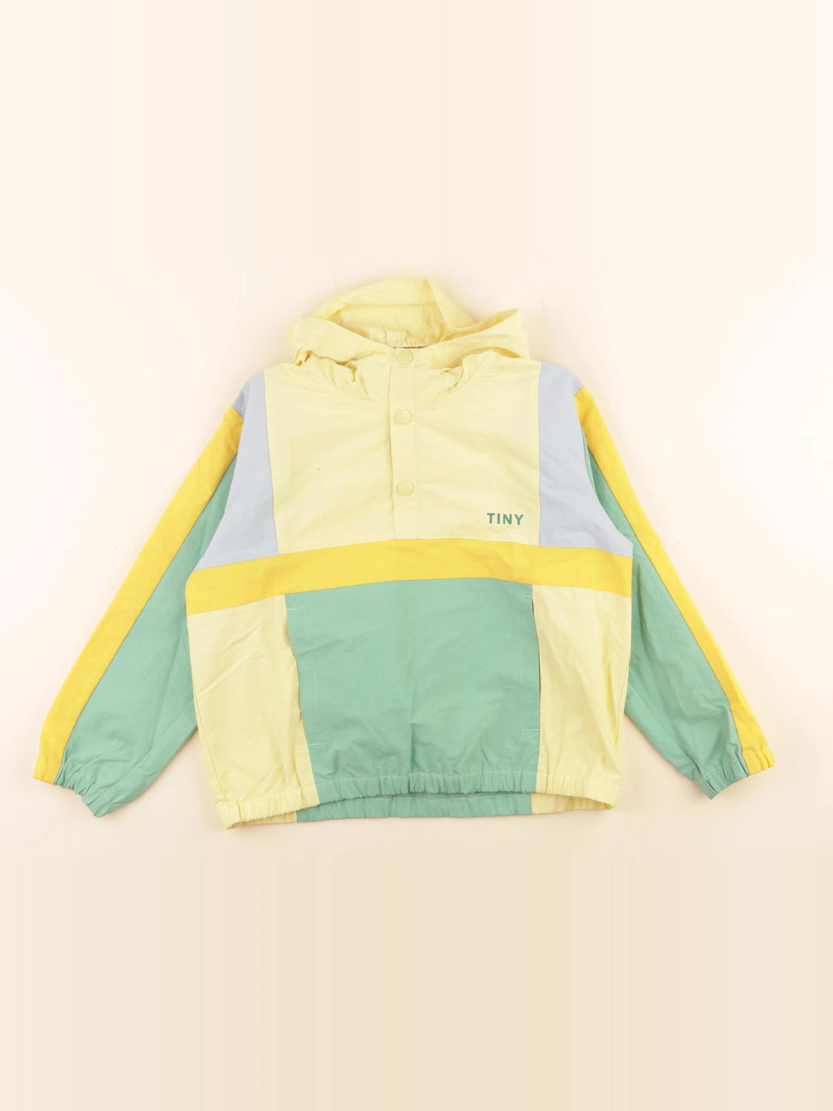 Tiny Cottons - coupe-vent vert, jaune - 8 ans