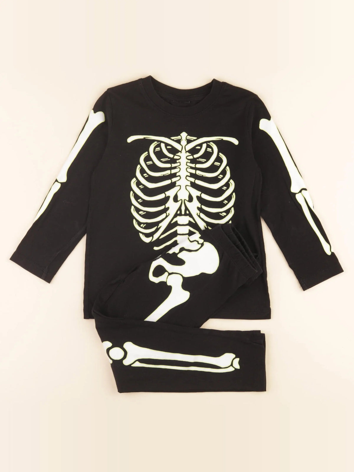H&M - pyjama coton noir - 2/4 ans