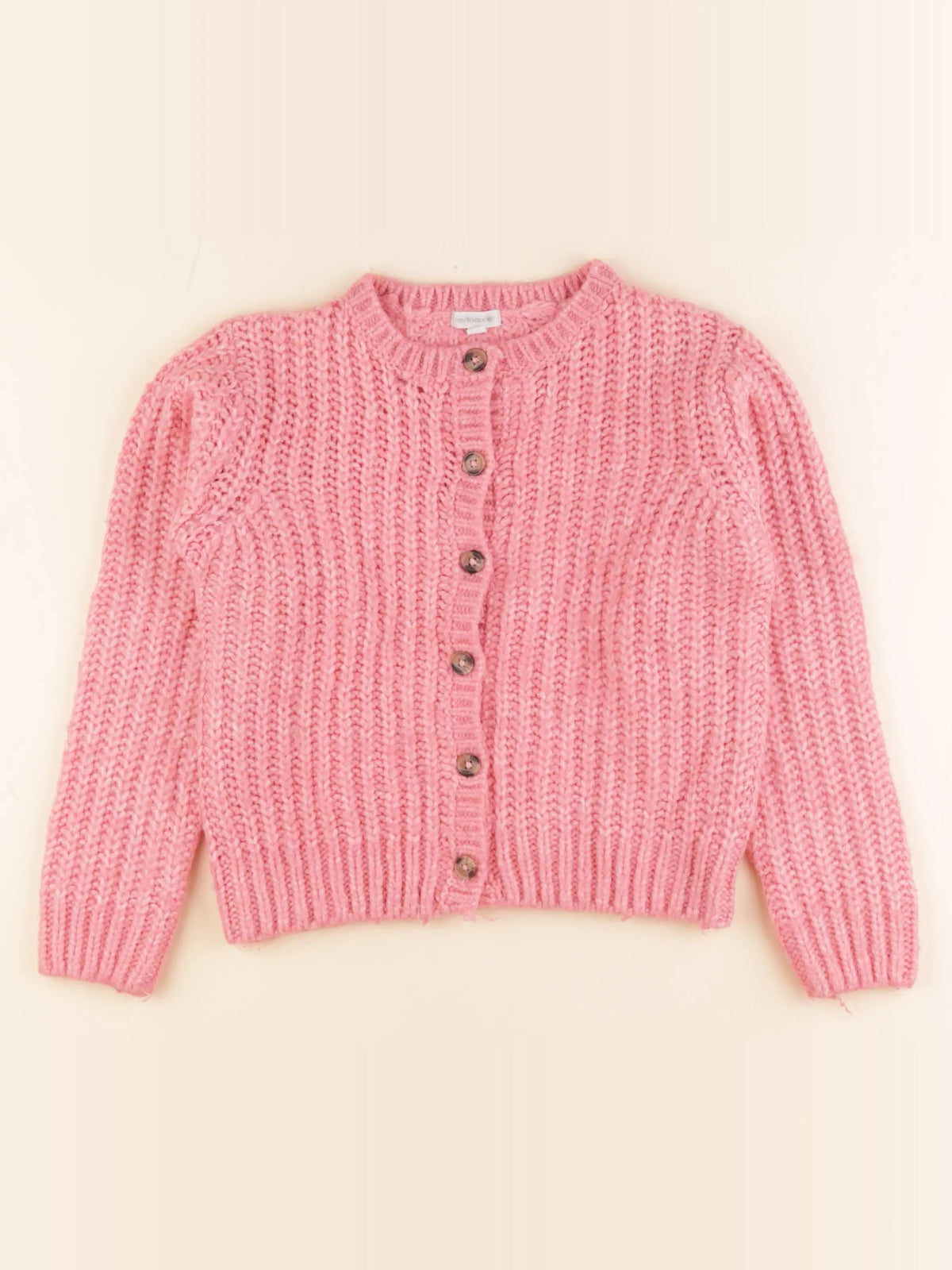 Vertbaudet - gilet rose - 8 ans