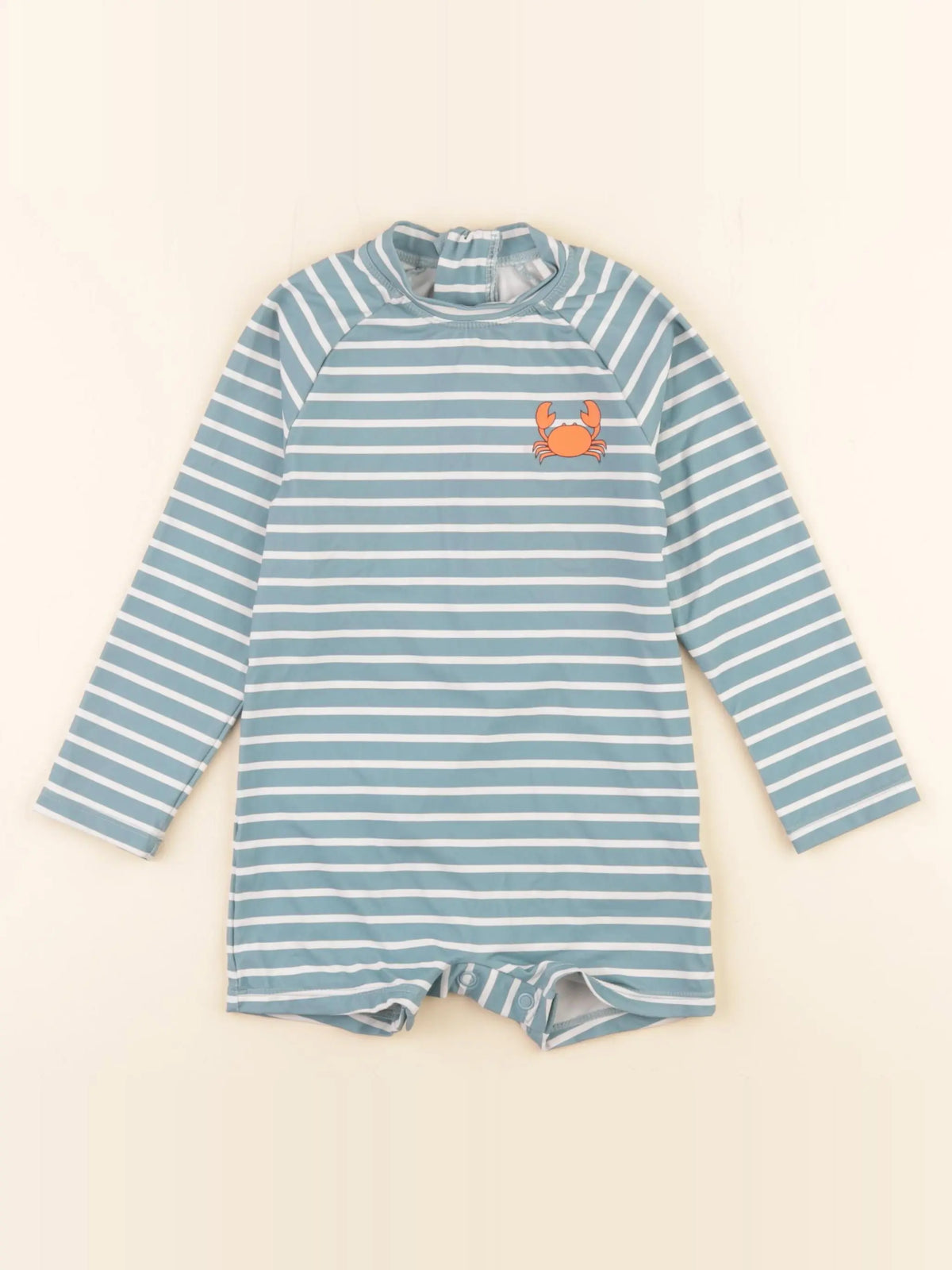 Boutchou - combi de bain vert, blanc - 24 mois
