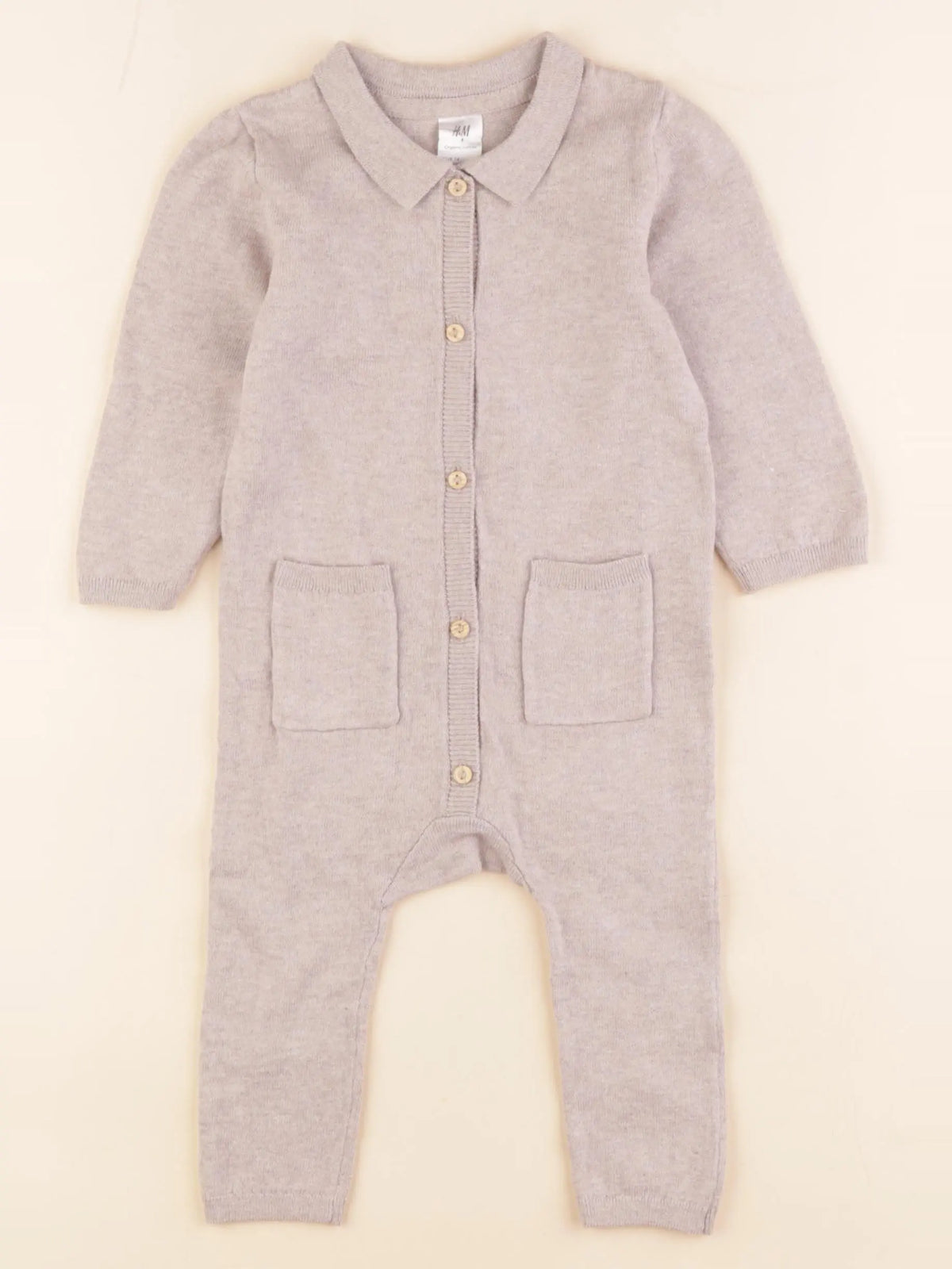 H&M - combinaison marron - 6/9 mois