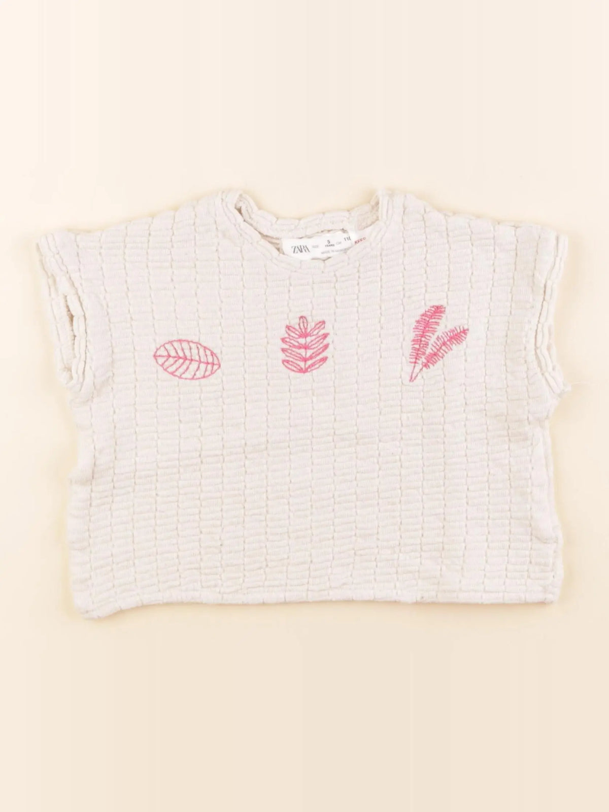 Zara - tee-shirt beige - 5 ans