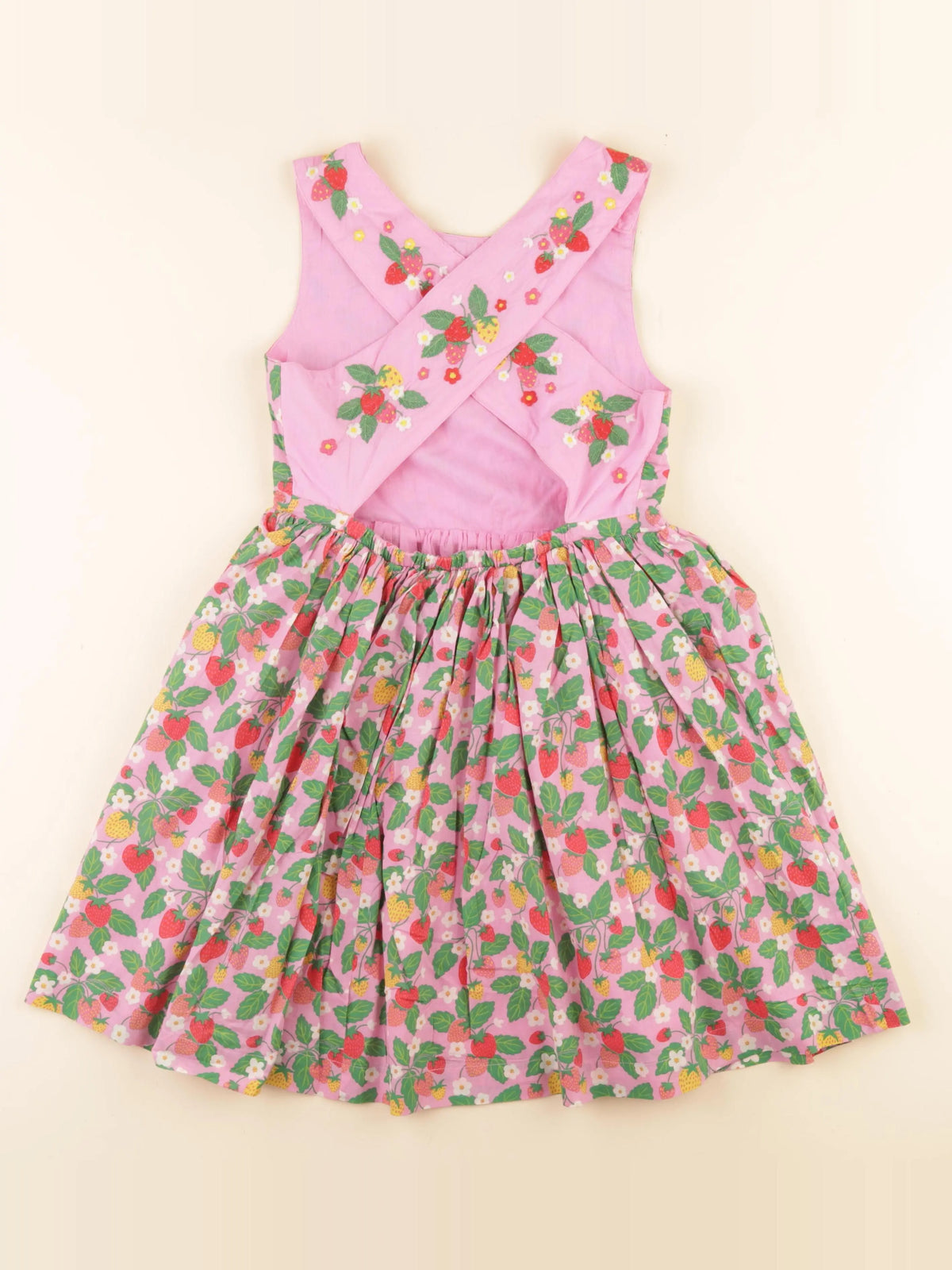 Mini Boden - robe rose - 9/10 ans