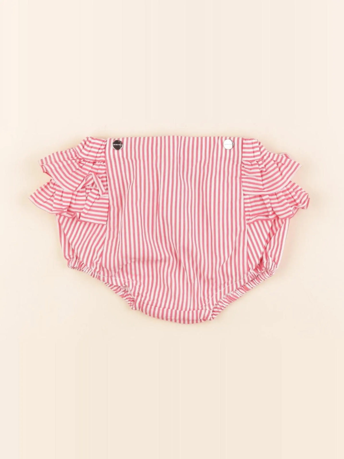 Jacadi - bloomer volants au dos blanc, rose - 3 mois