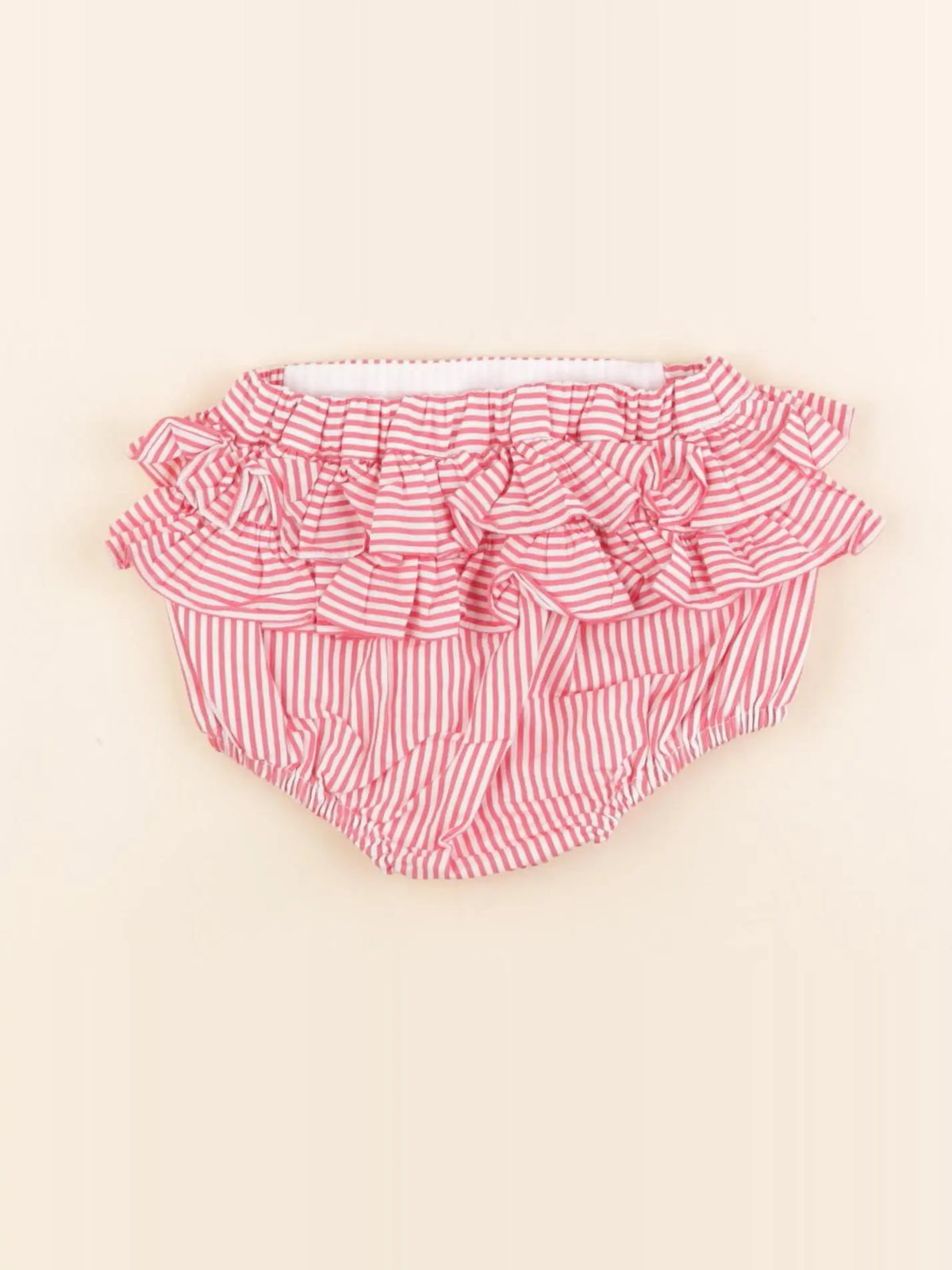 Jacadi - bloomer volants au dos blanc, rose - 3 mois