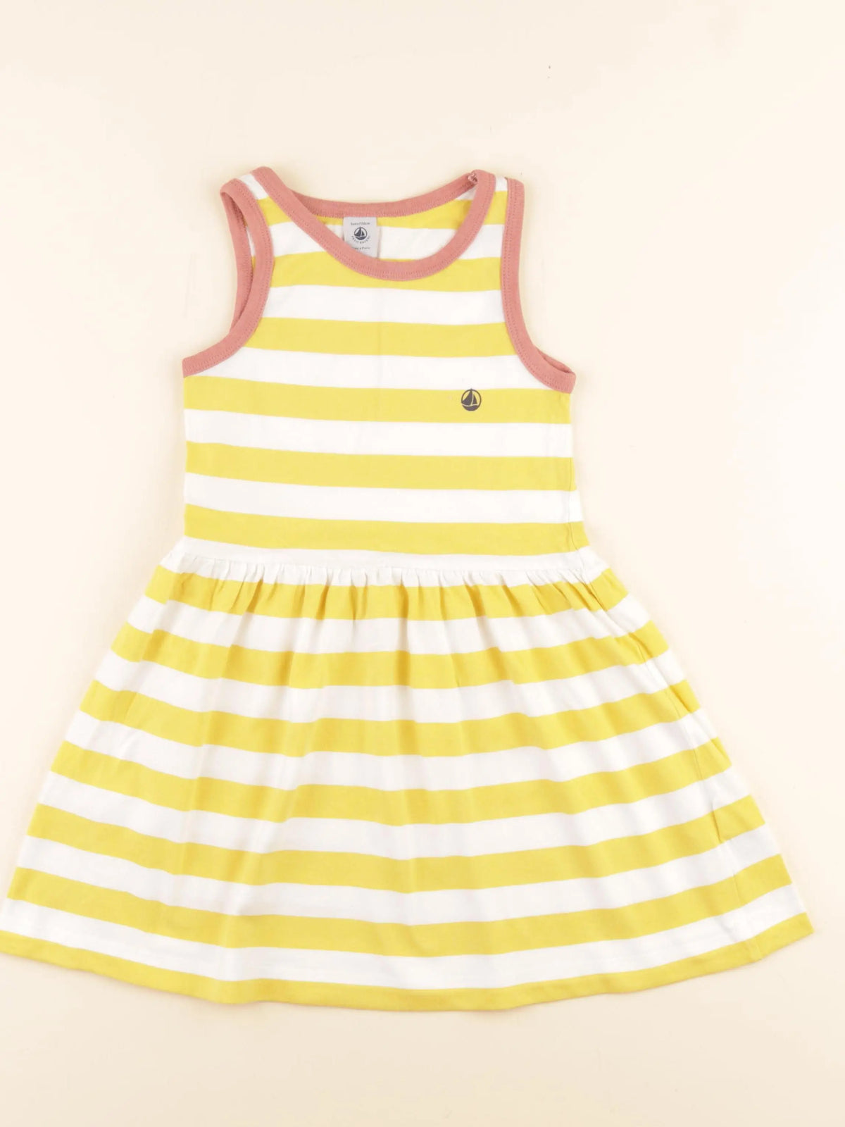 Petit Bateau - robe jaune - 6 ans