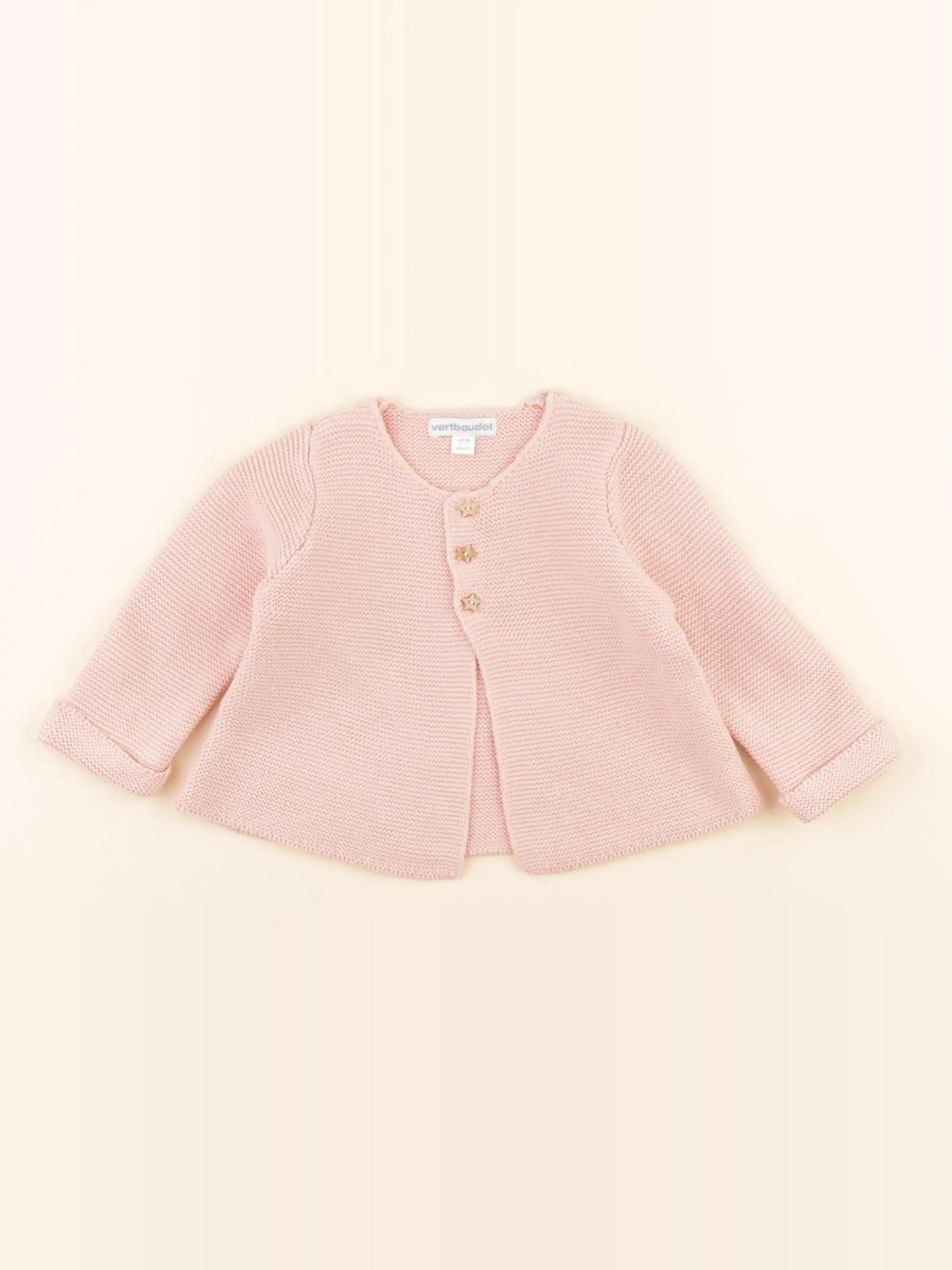 Vertbaudet - gilet rose - 3 mois