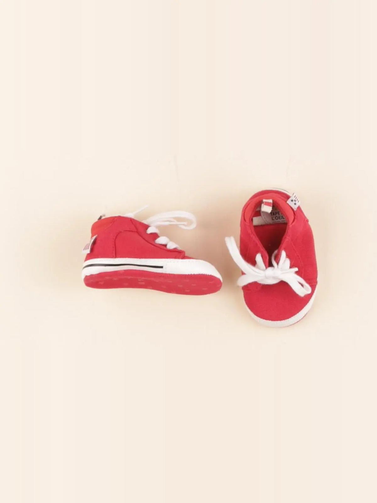Tape à l'oeil - chaussons rouge - pointure 17/18