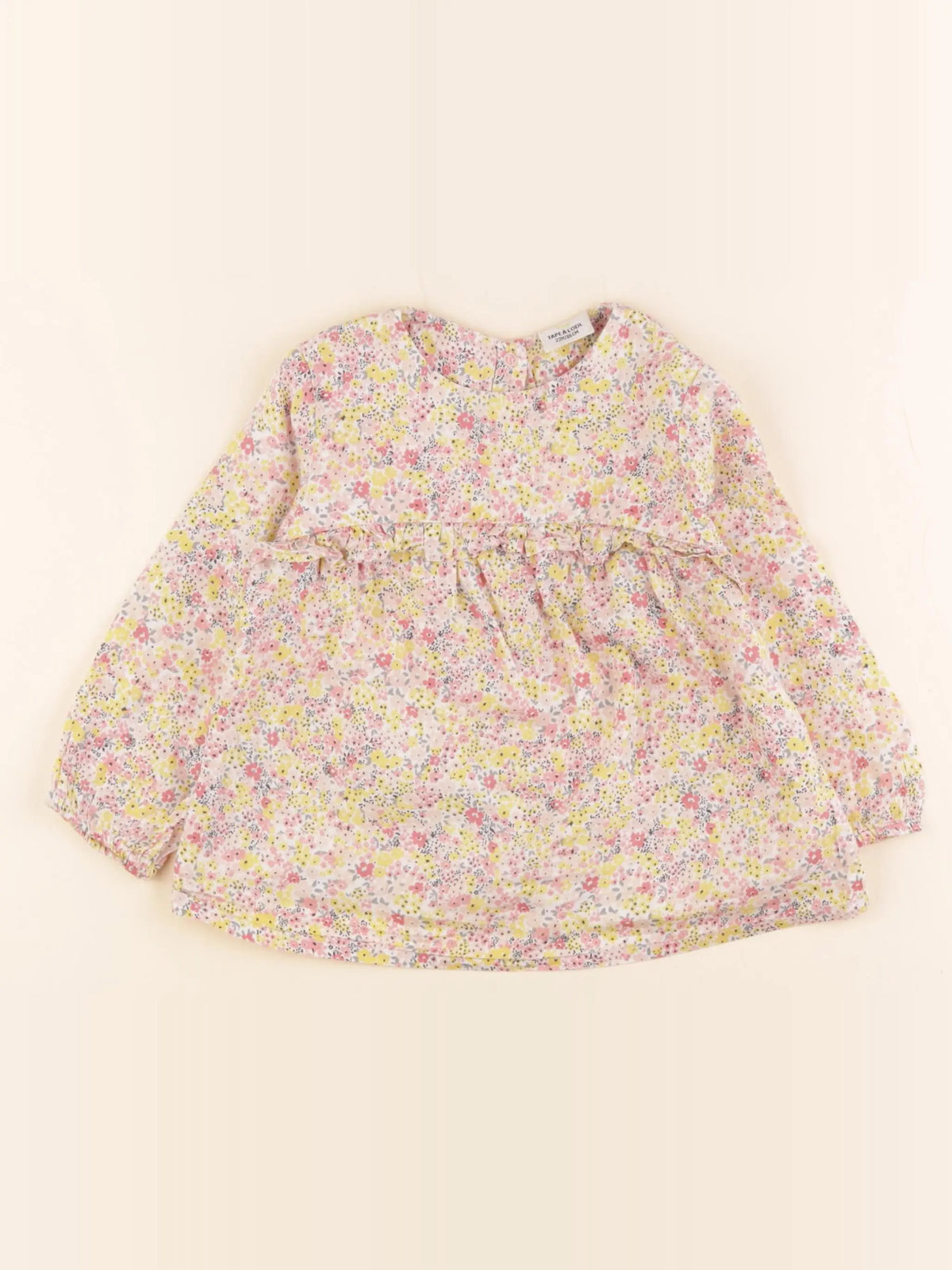 Tape à l'oeil - blouse jaune, rose - 24 mois