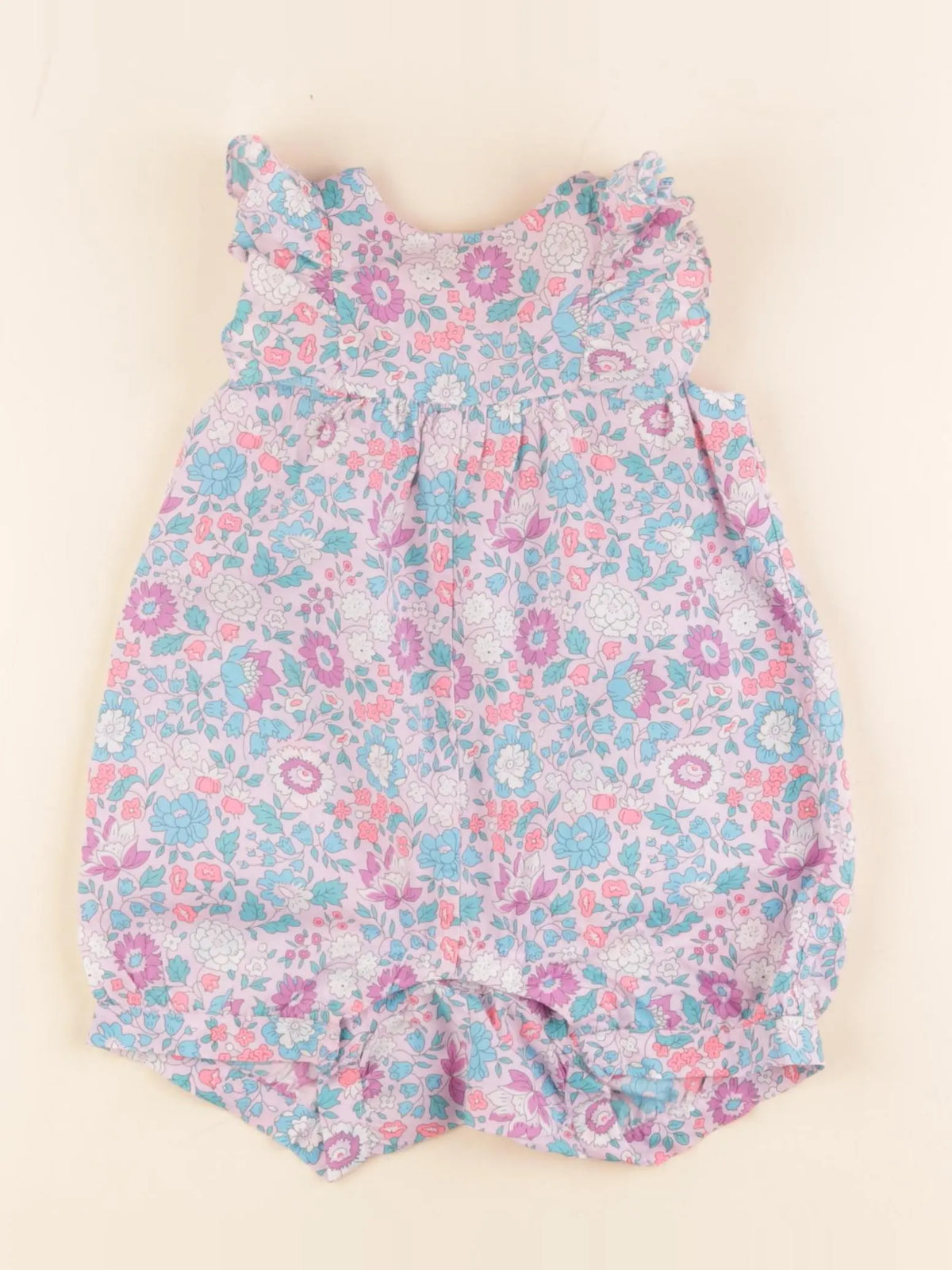 Jacadi - combinaison liberty multicolore - 12 mois