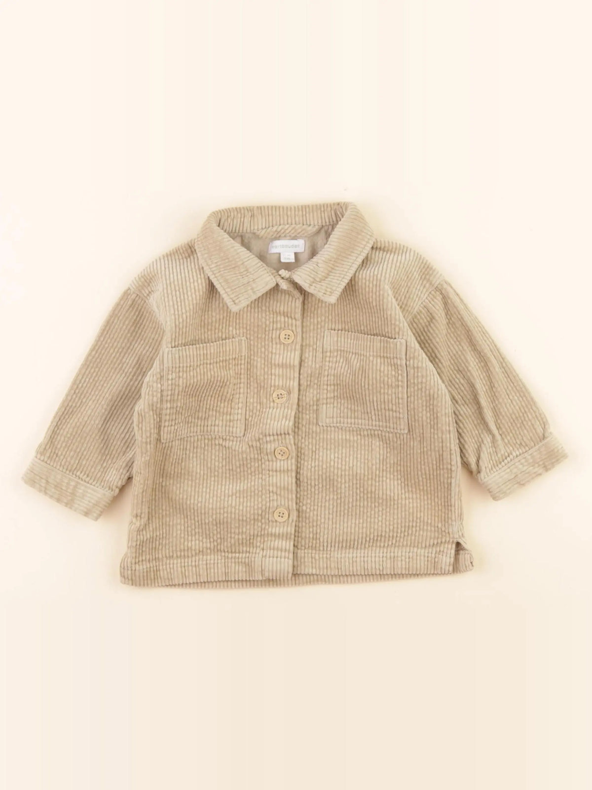 Vertbaudet - chemise beige - 9 ans