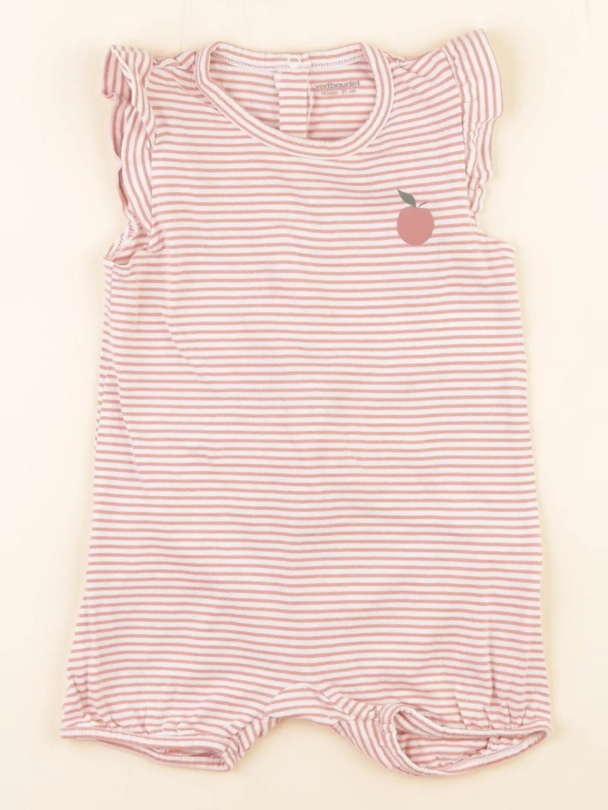 Vertbaudet - pyjama coton rose - 18 mois