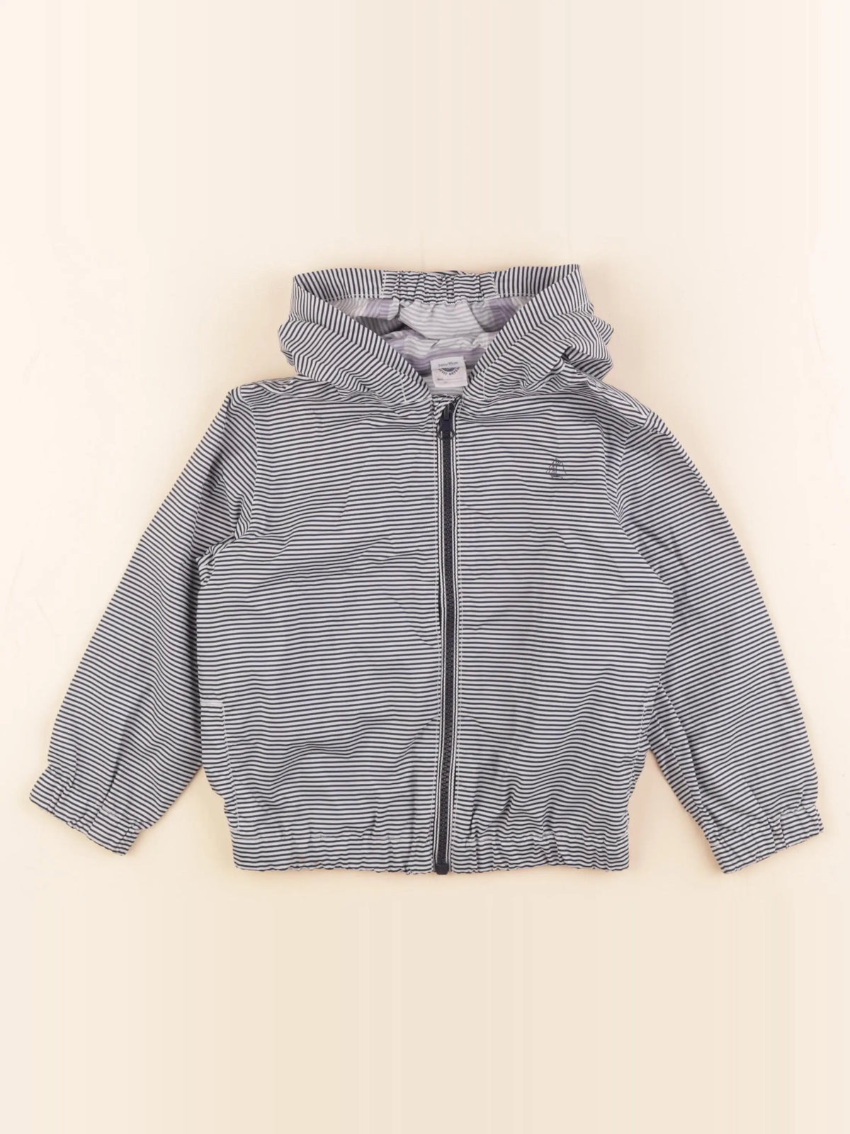 Petit Bateau - coupe-vent bleu - 3 ans