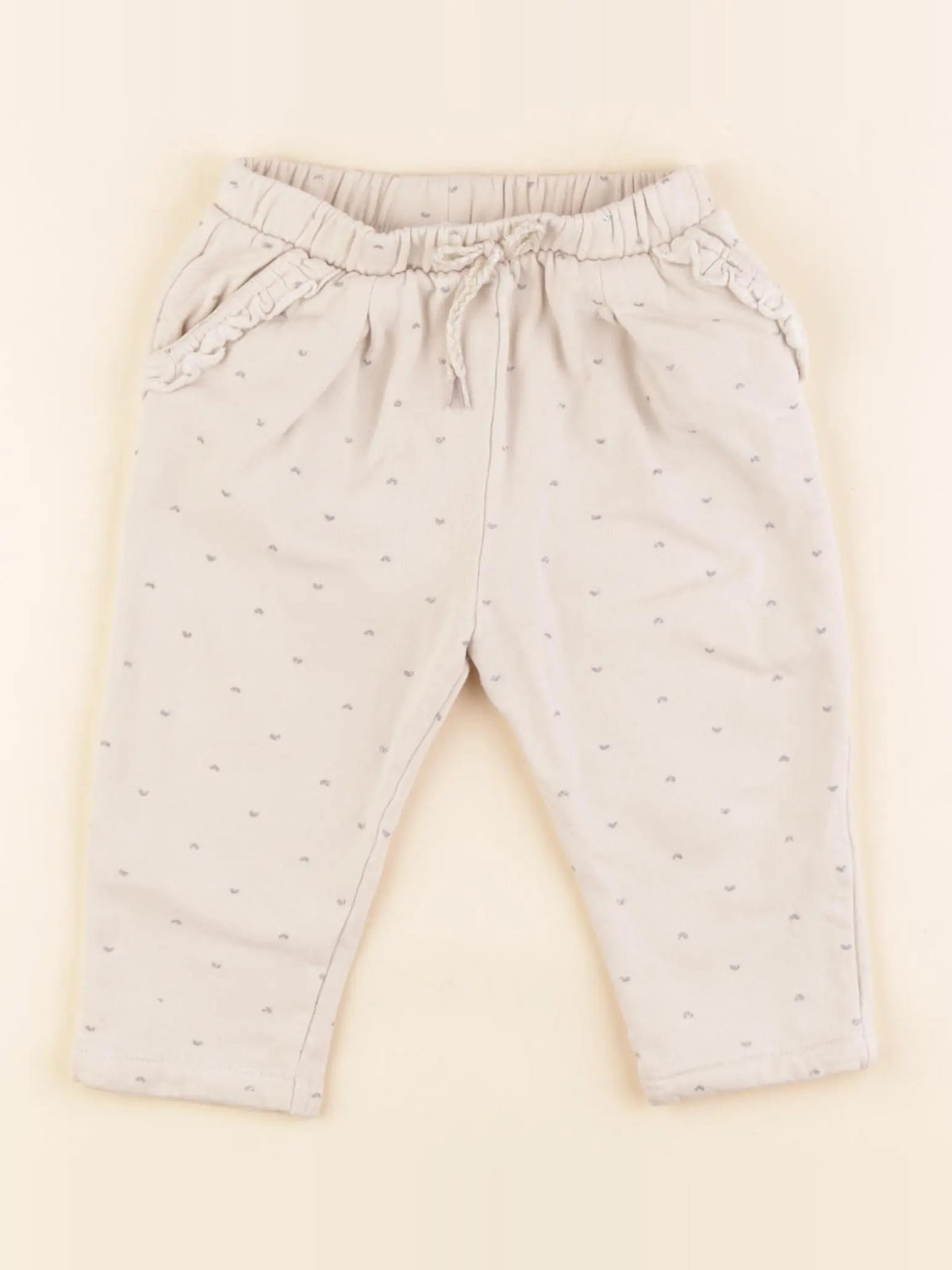 Vertbaudet - pantalon beige - 18 mois