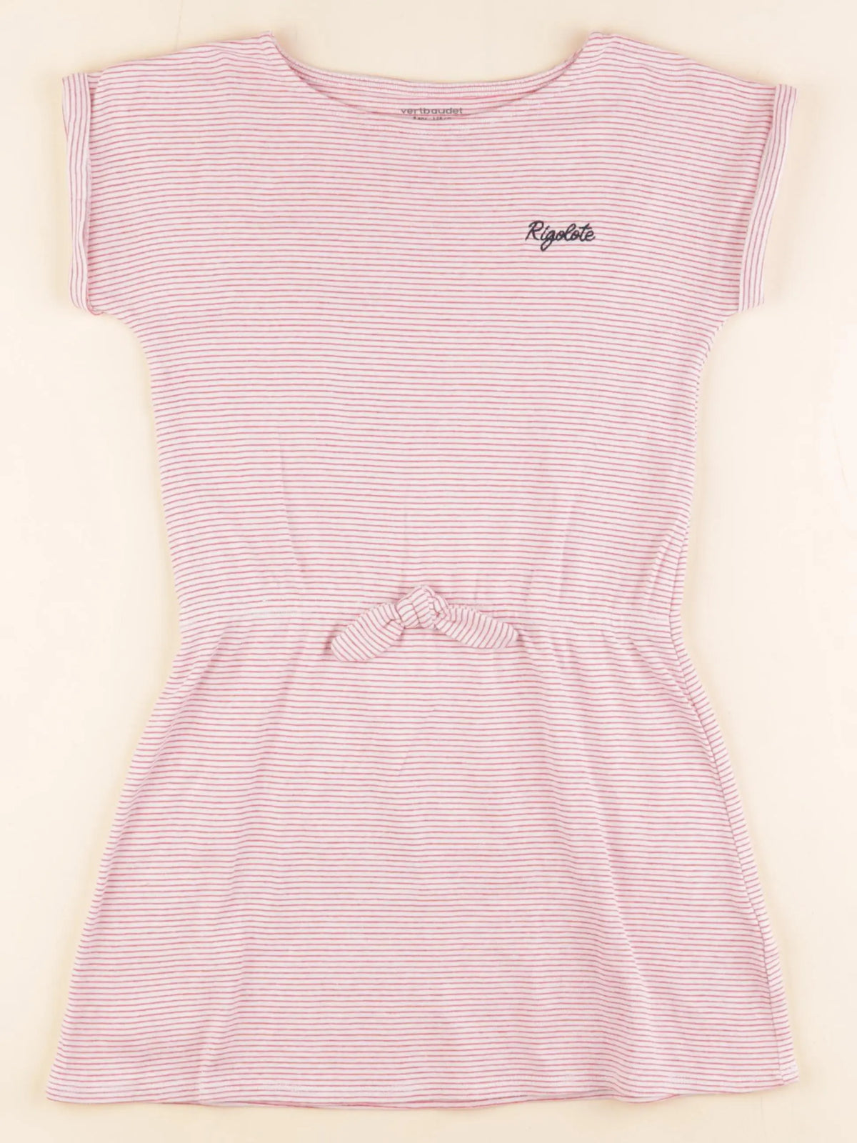 Vertbaudet - robe blanc, rouge - 8 ans