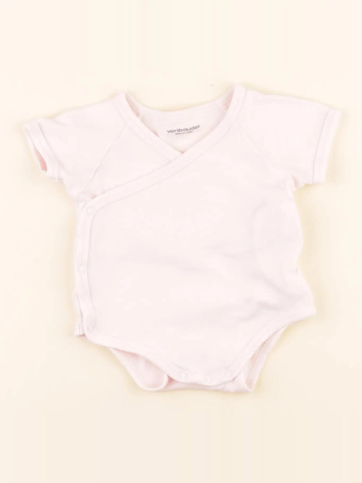 Vertbaudet - body rose - 3 mois