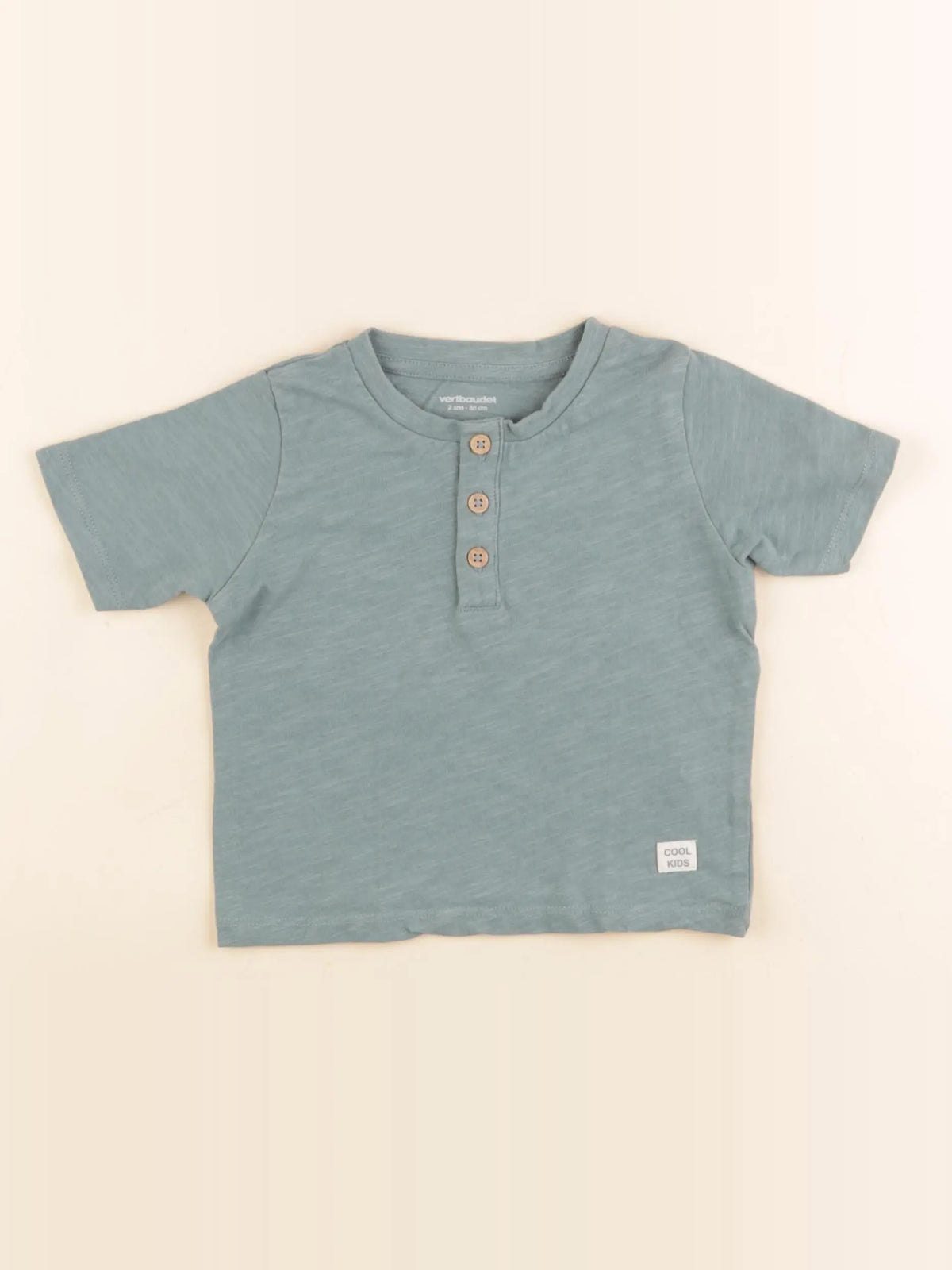 Vertbaudet - tee-shirt vert - 2 ans