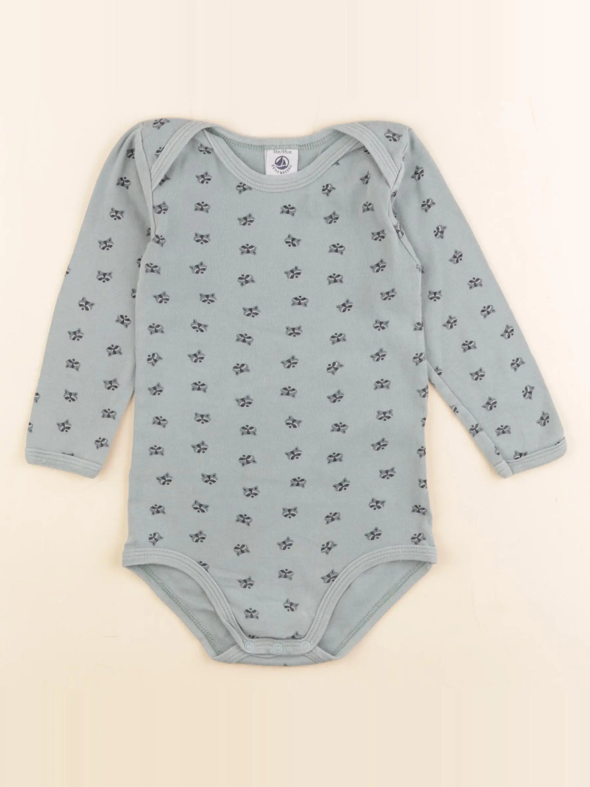 Petit Bateau - body vert - 36 mois
