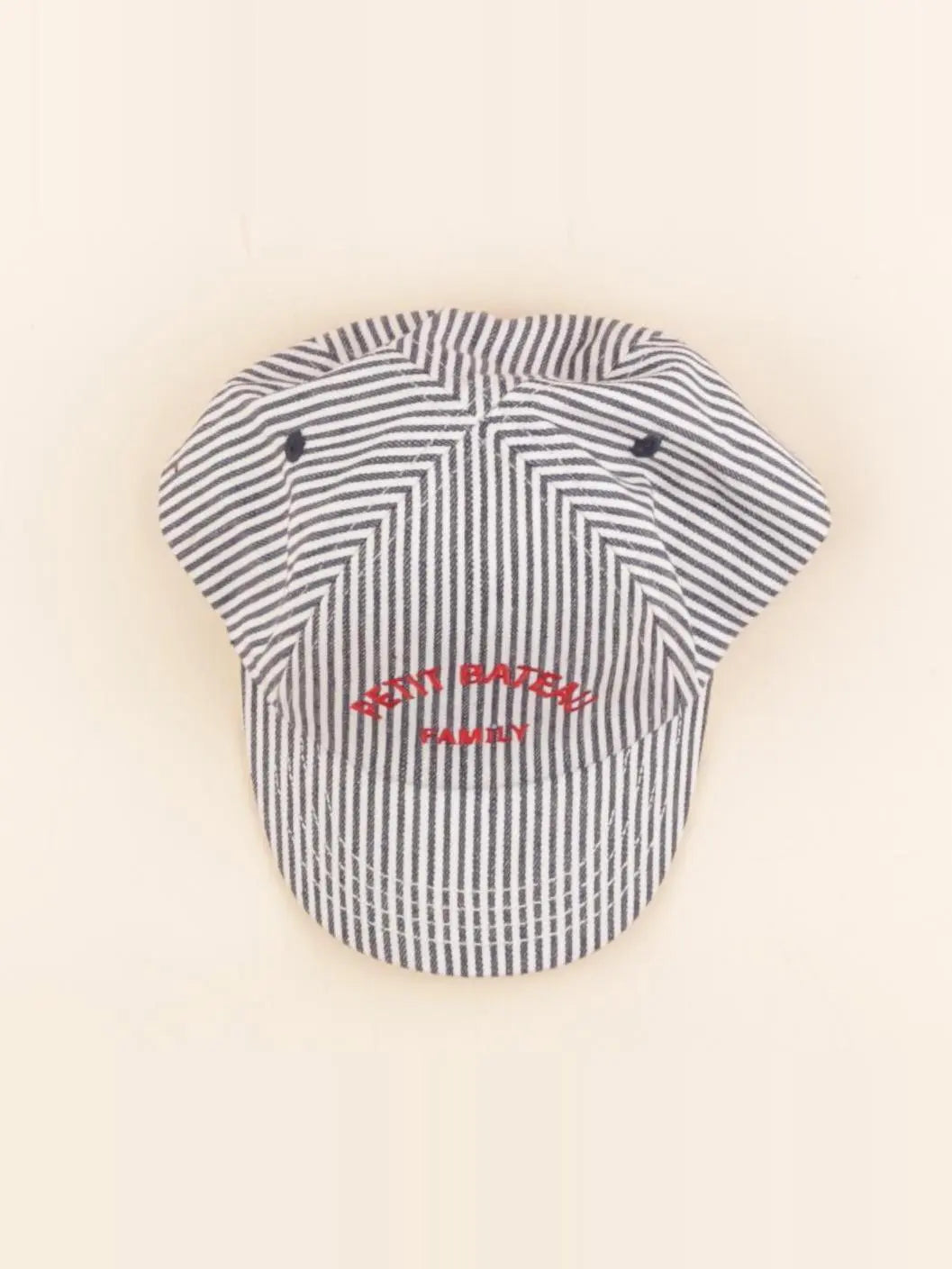 Petit Bateau - casquette blanc, bleu - 3/6 mois