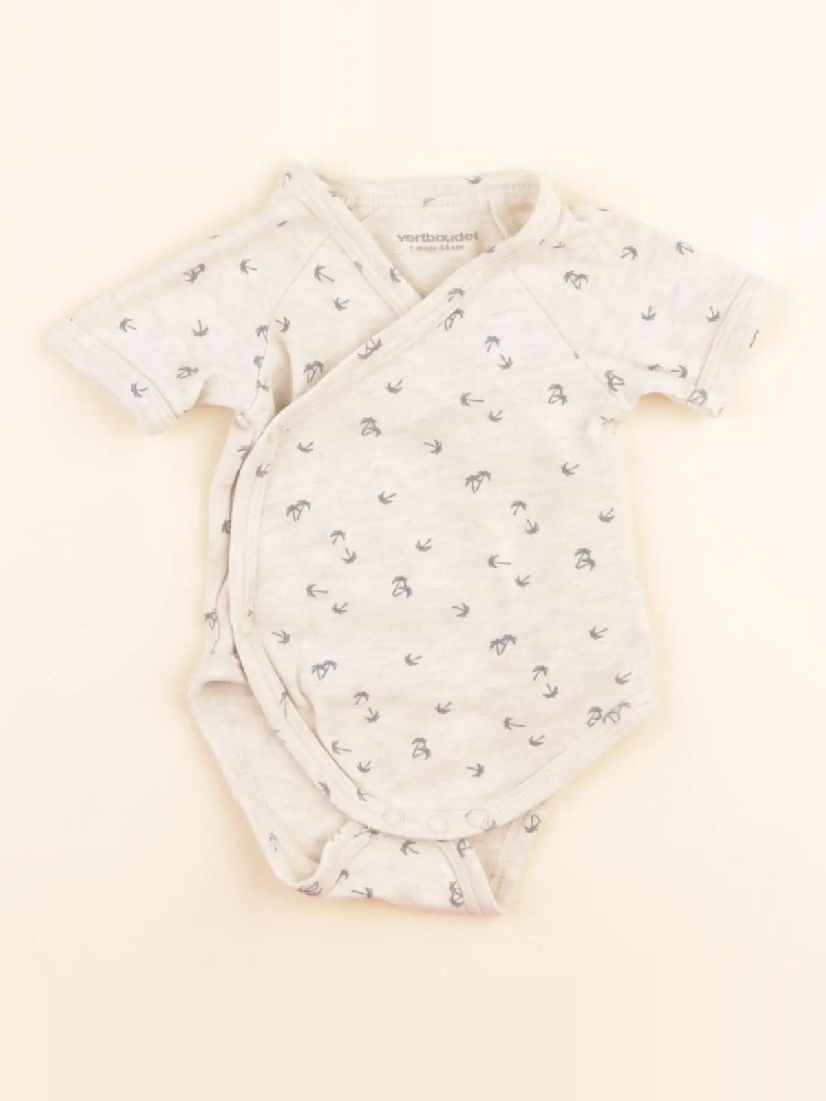 Vertbaudet - body beige - 1 mois