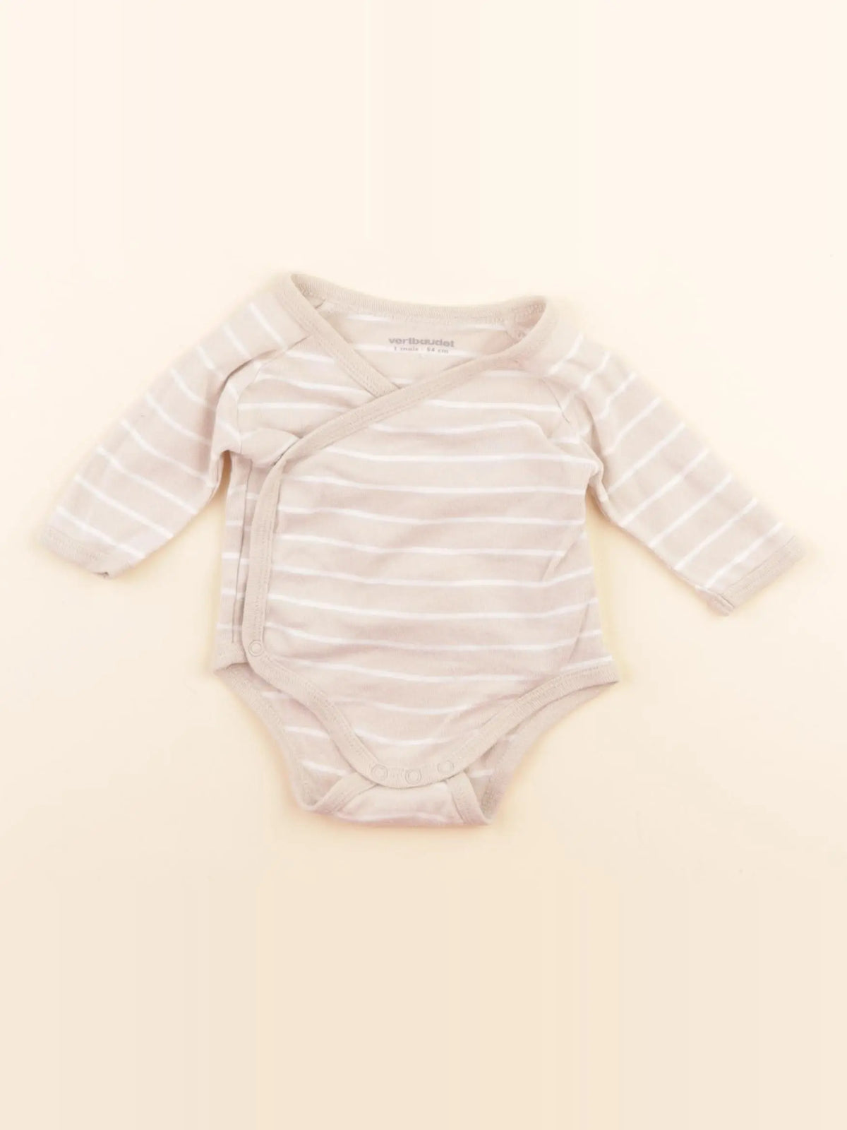 Vertbaudet - body beige - 1 mois