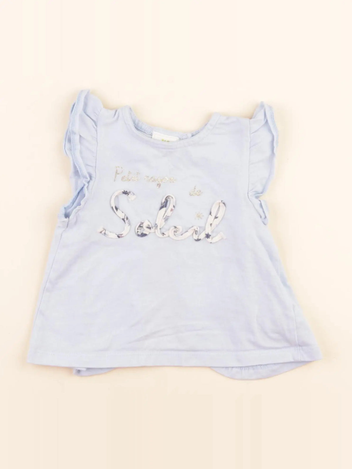 Tape à l'oeil - tee-shirt bleu - 6 mois