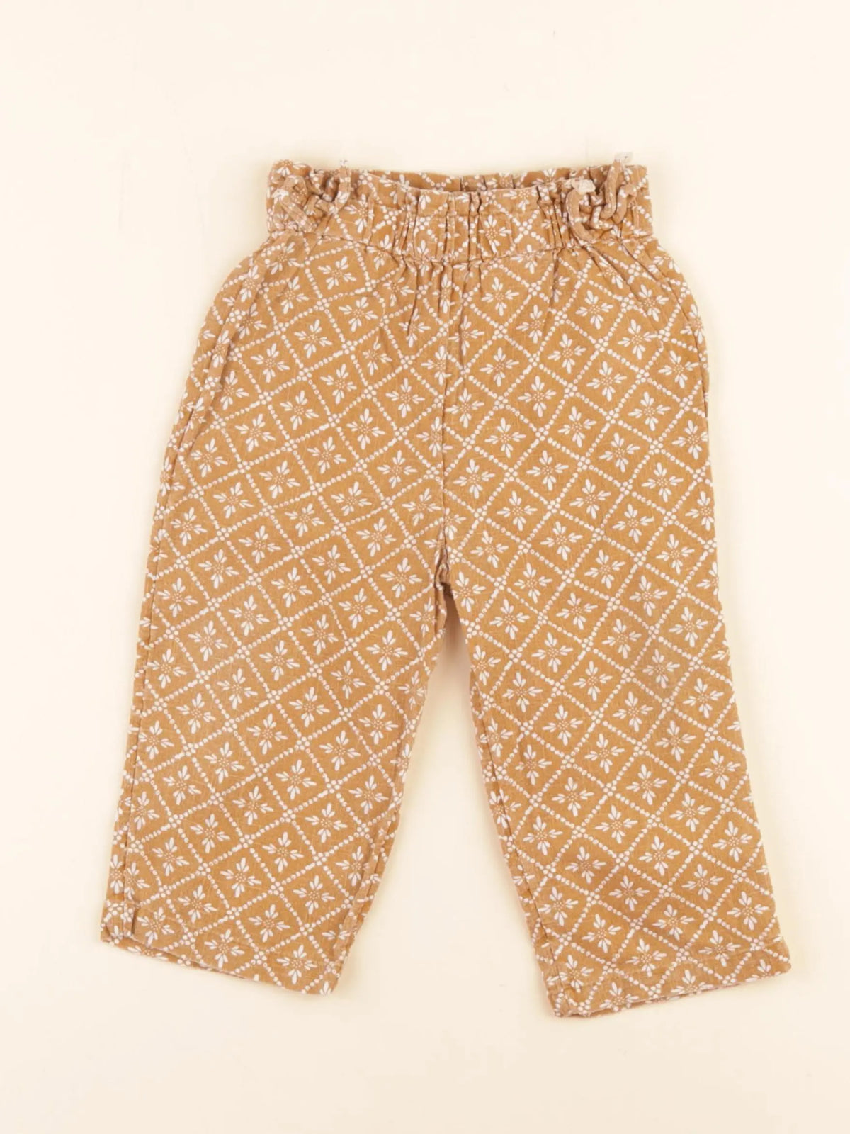 Vertbaudet - pantalon marron - 18 mois