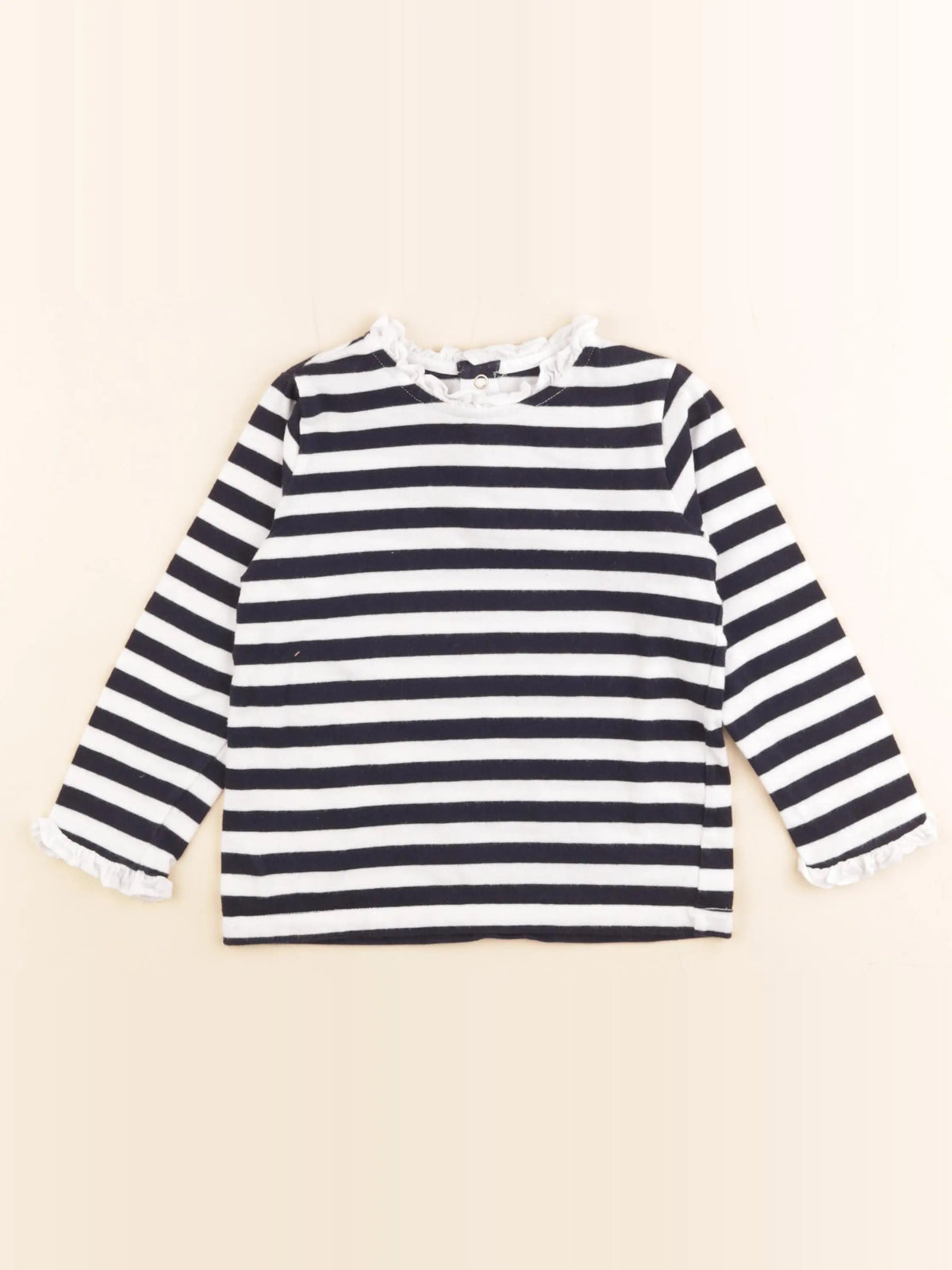 Jacadi - tee-shirt blanc, bleu - 4 ans