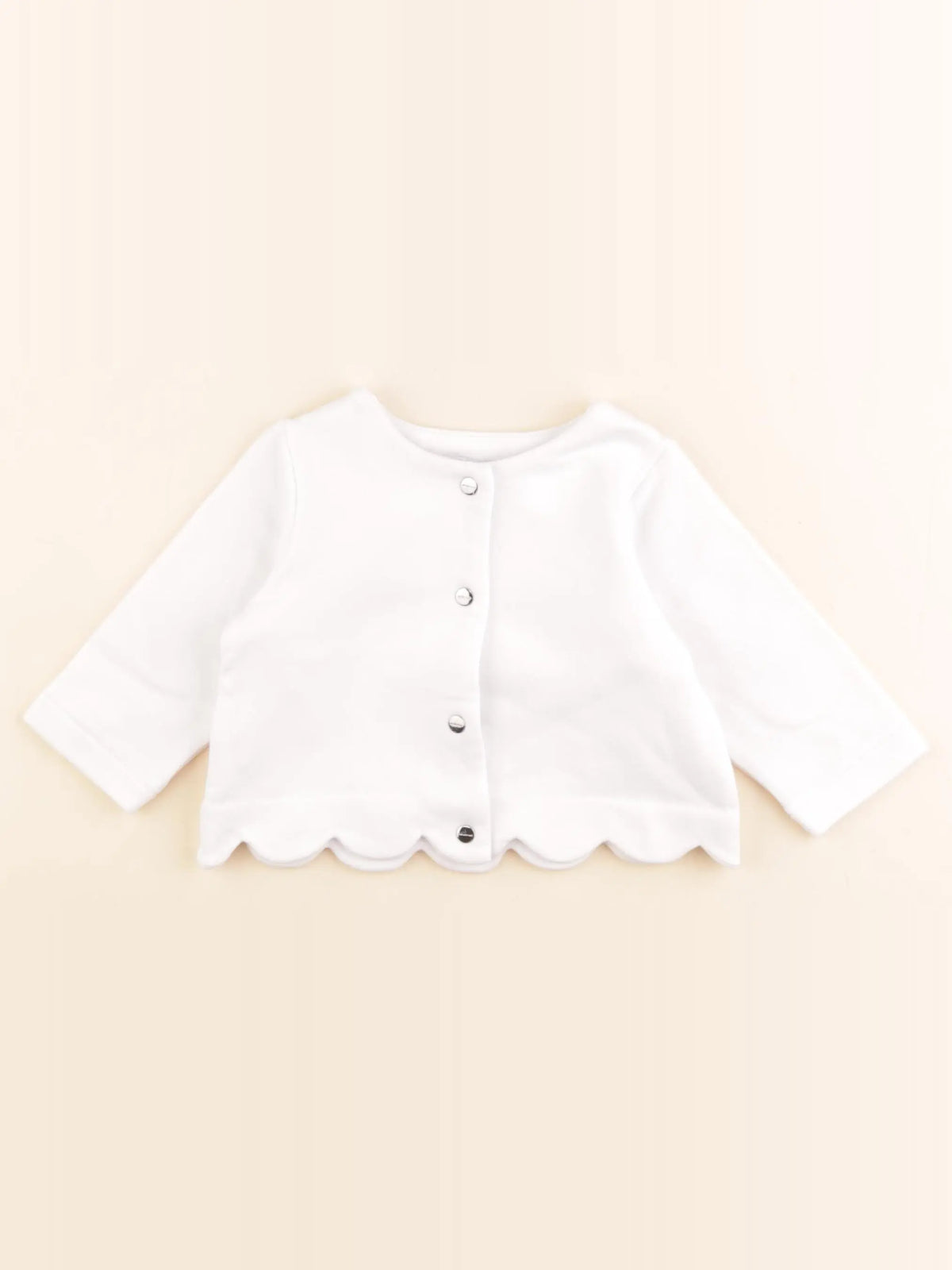 Jacadi - sweat blanc - 6 mois