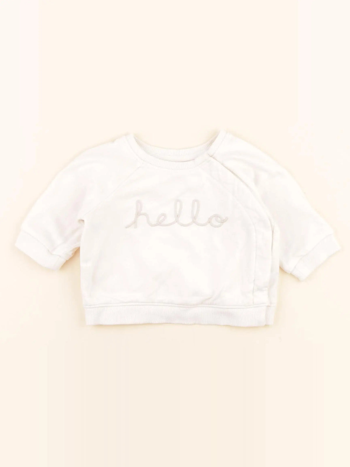 H&M - sweat beige - 1/2 mois