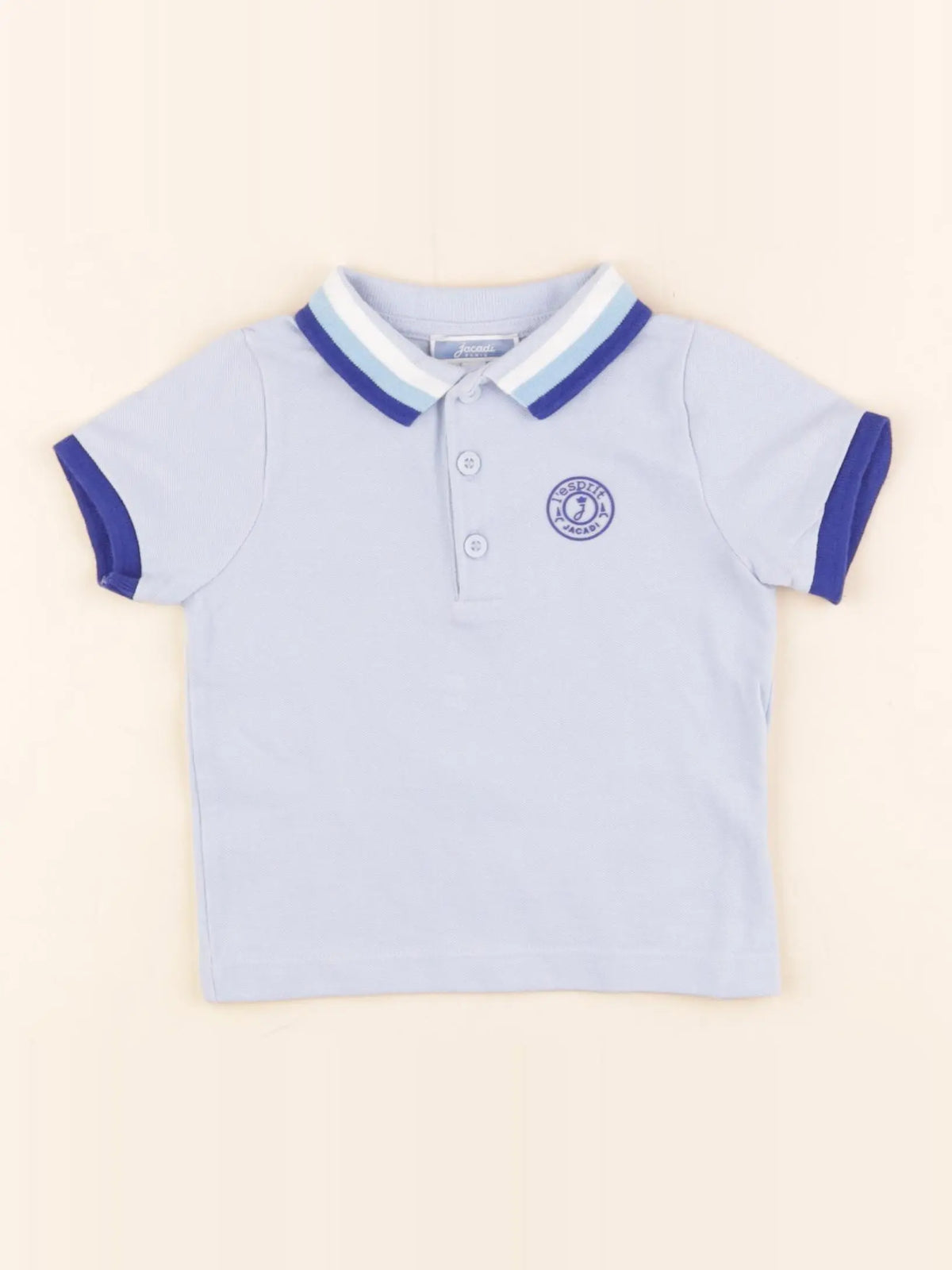 Jacadi - polo bleu - 12 mois