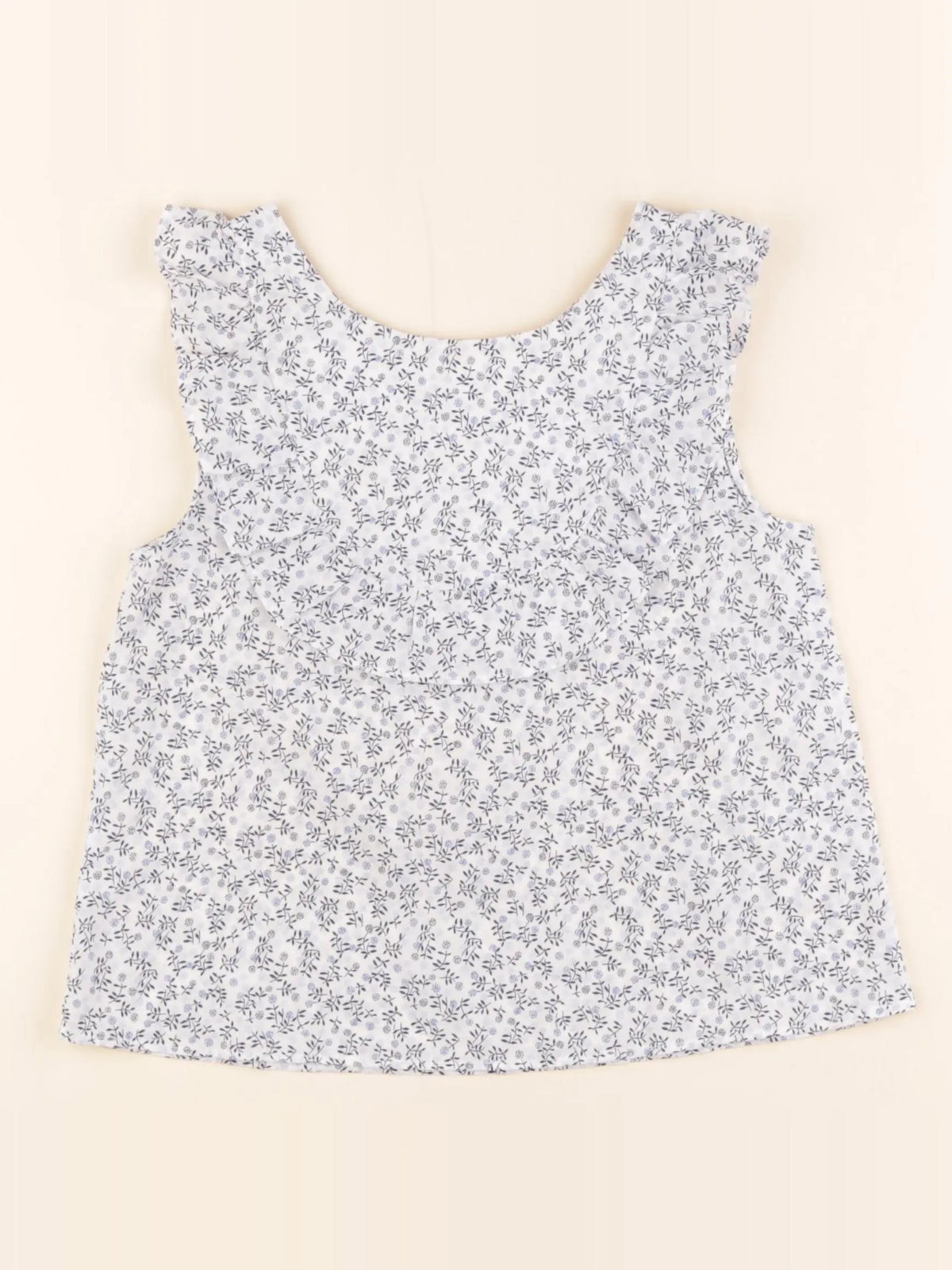 Jacadi - blouse liberty blanc, bleu - 6 ans