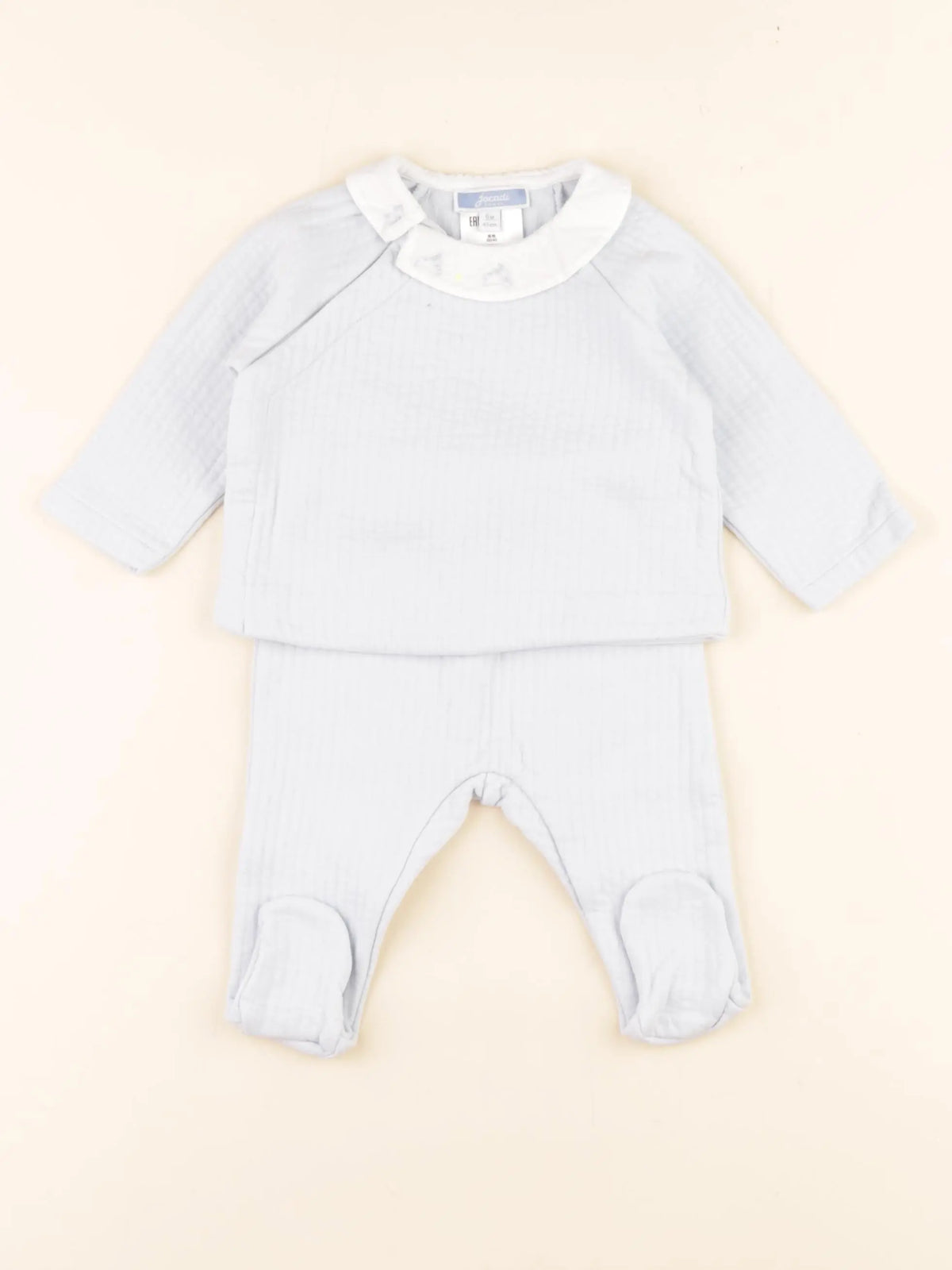 Jacadi - pyjama coton bleu - 6 mois