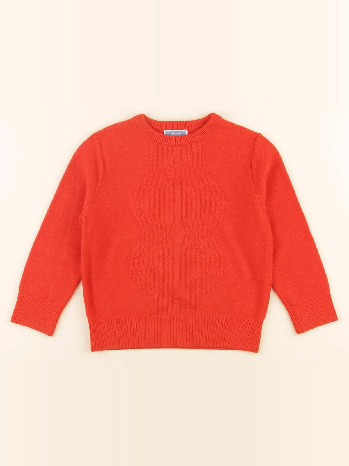 Jacadi - pull rouge - 4 ans