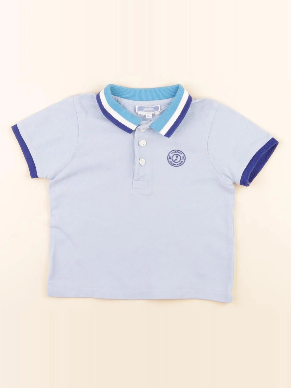 Jacadi - polo bleu - 24 mois