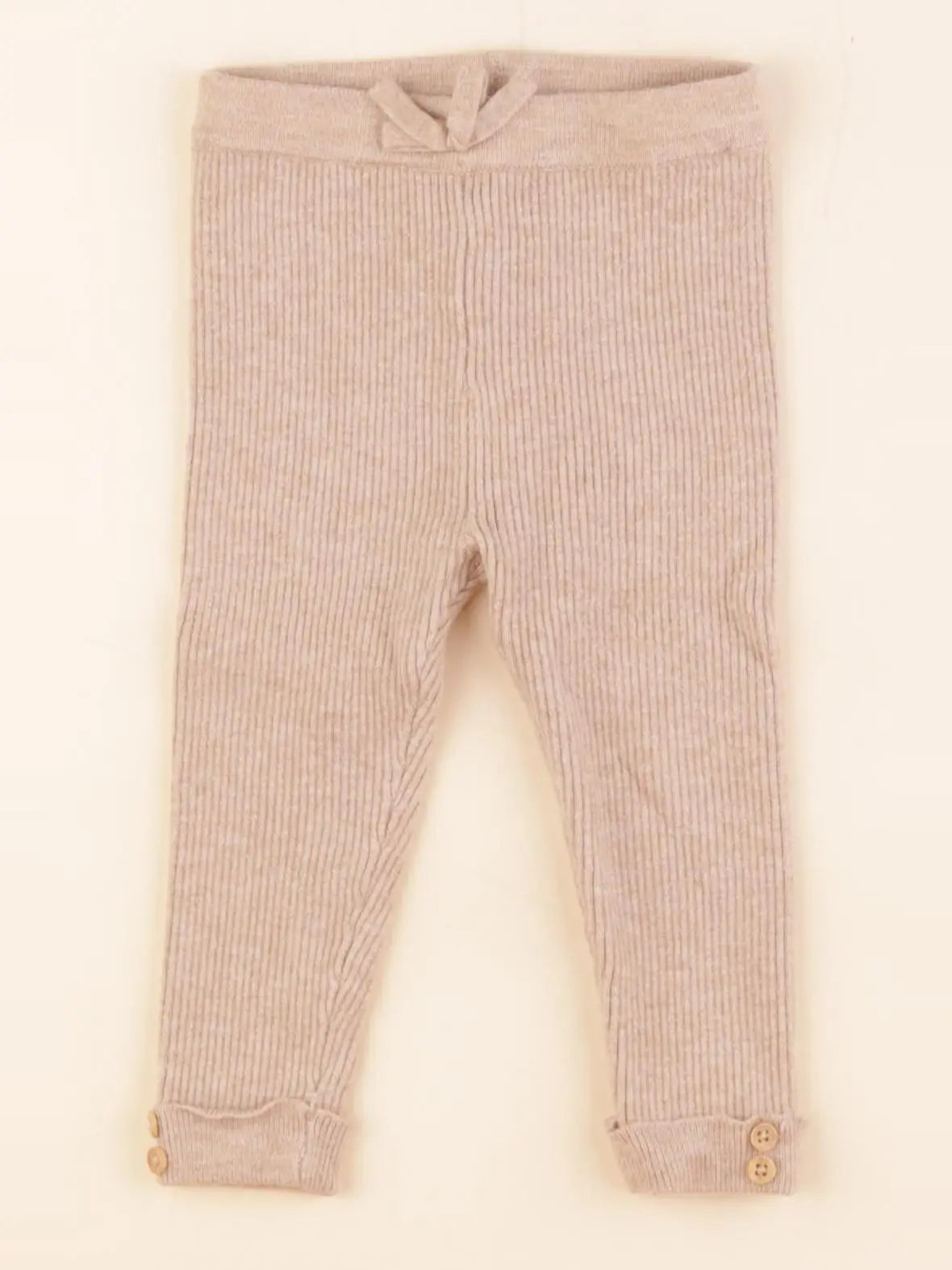 Vertbaudet - legging beige - 9 mois