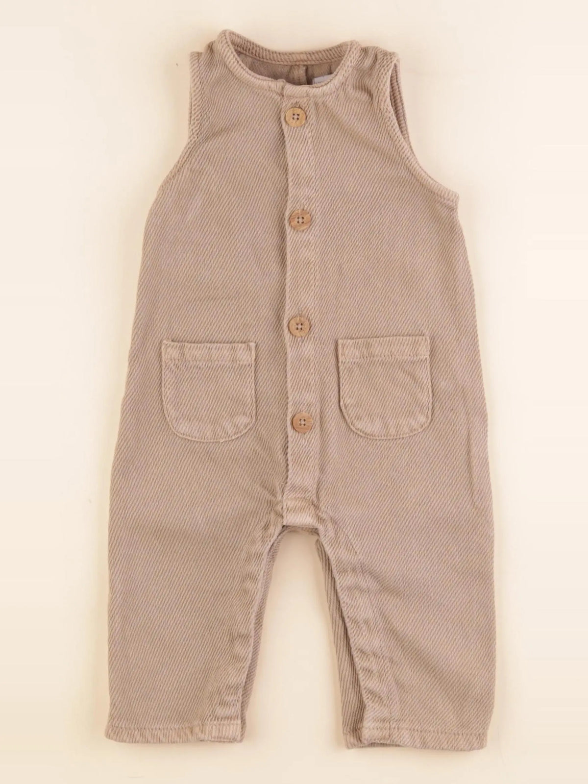 Vertbaudet - combinaison marron - 9 mois