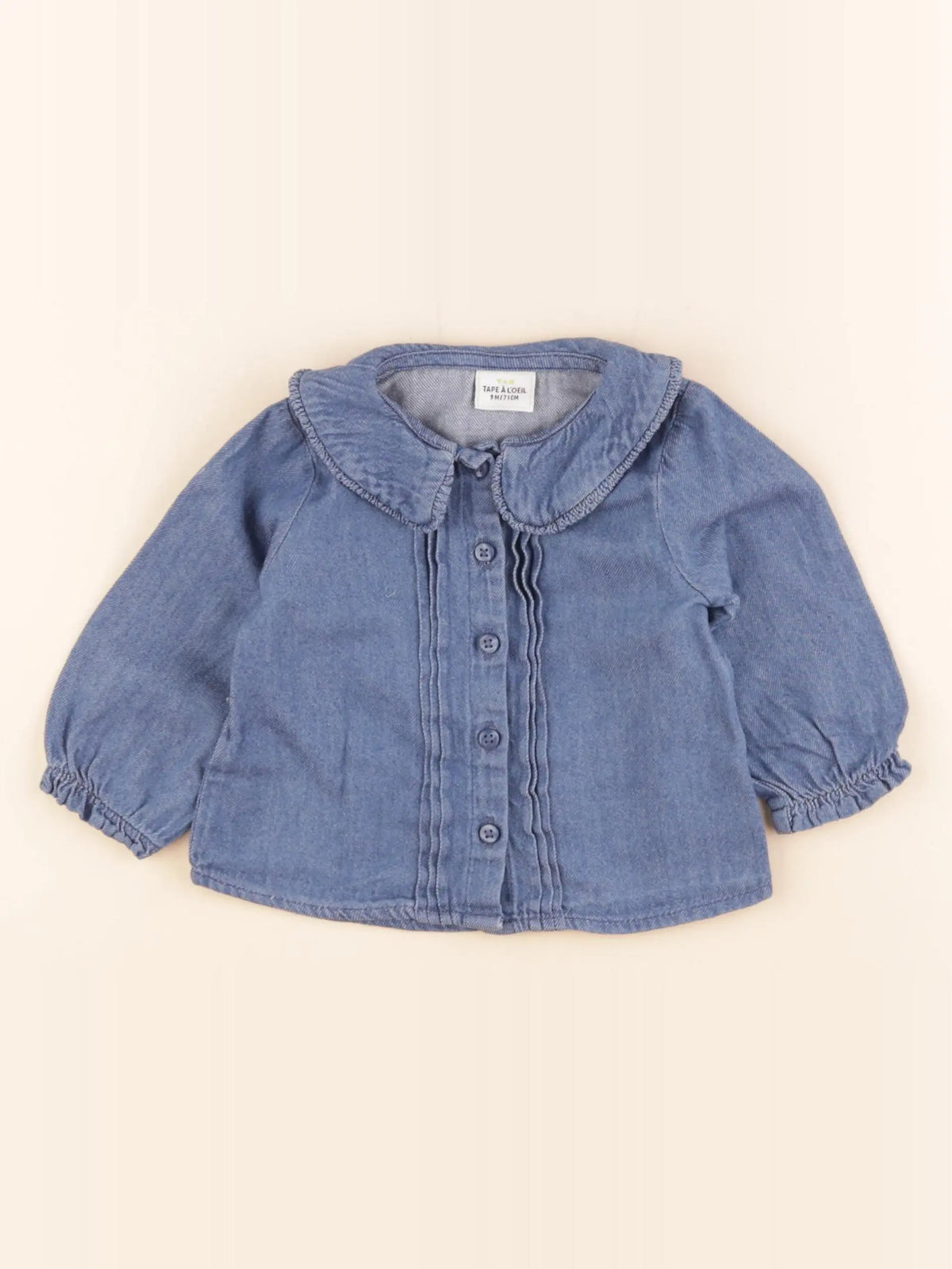 Tape à l'oeil - blouse bleu - 9 mois