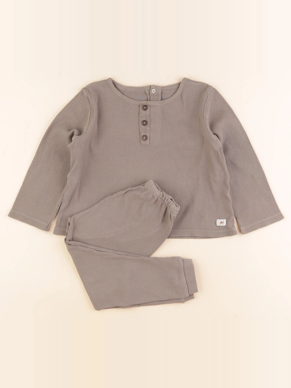 La Redoute - pyjama coton marron - 3 ans