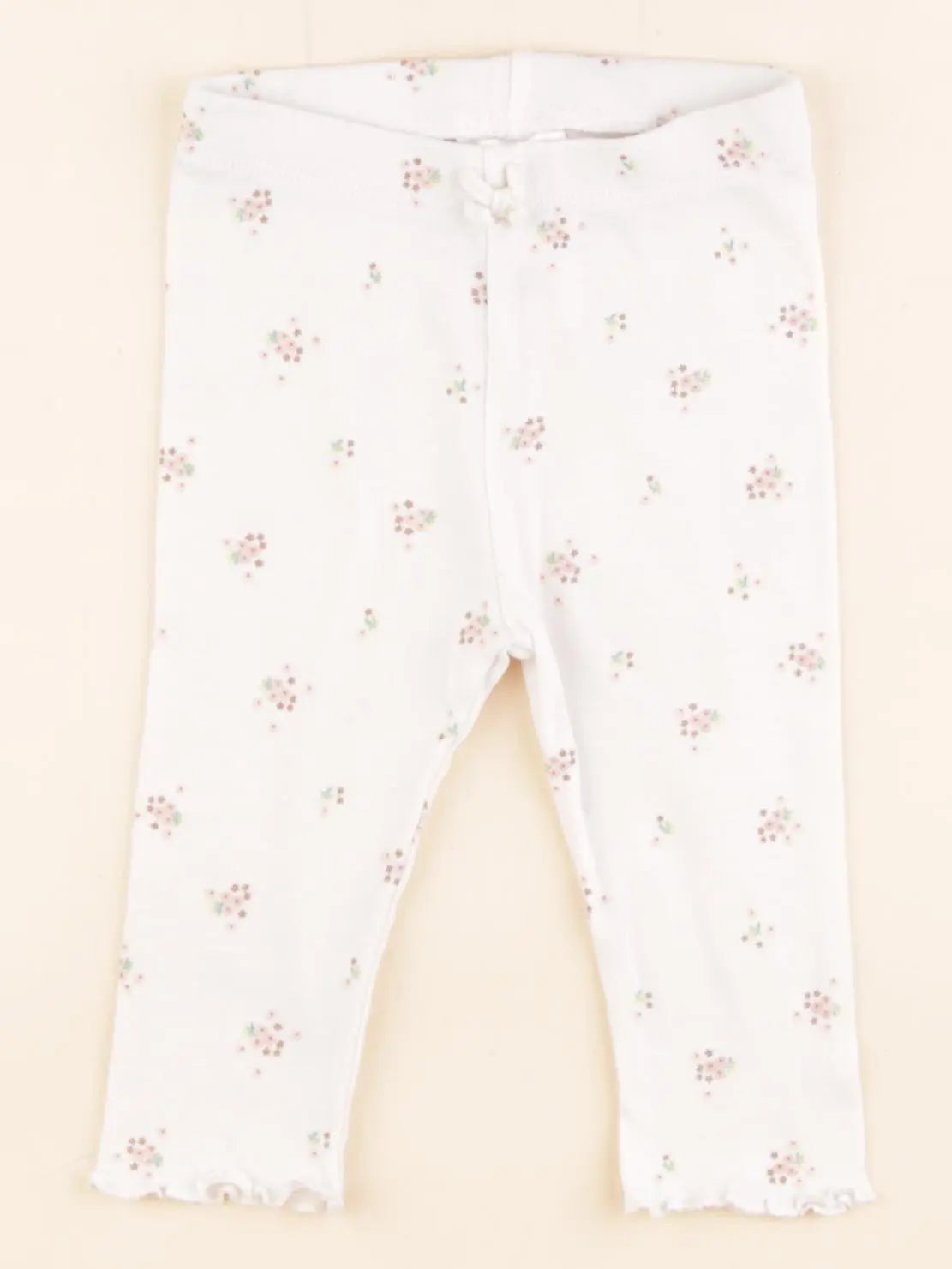 H&M - legging blanc - 4/6 mois