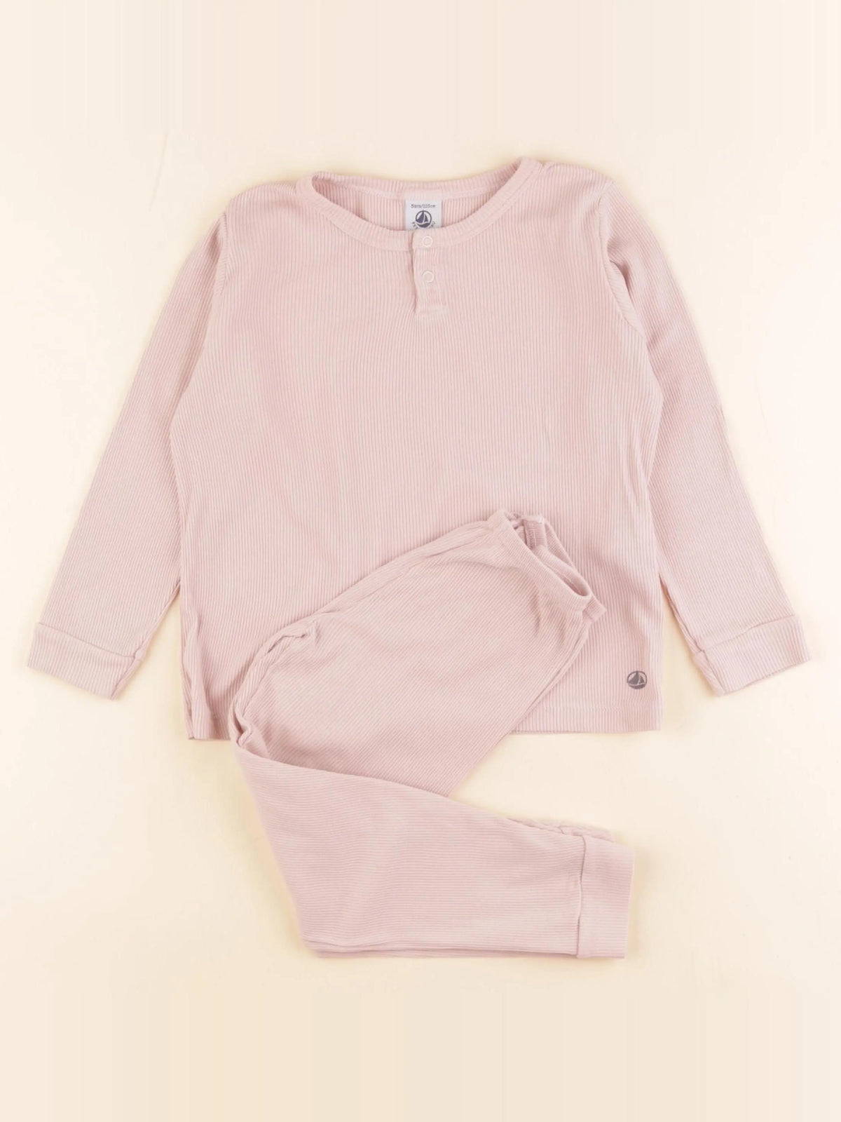 Petit Bateau - pyjama coton rose - 5 ans