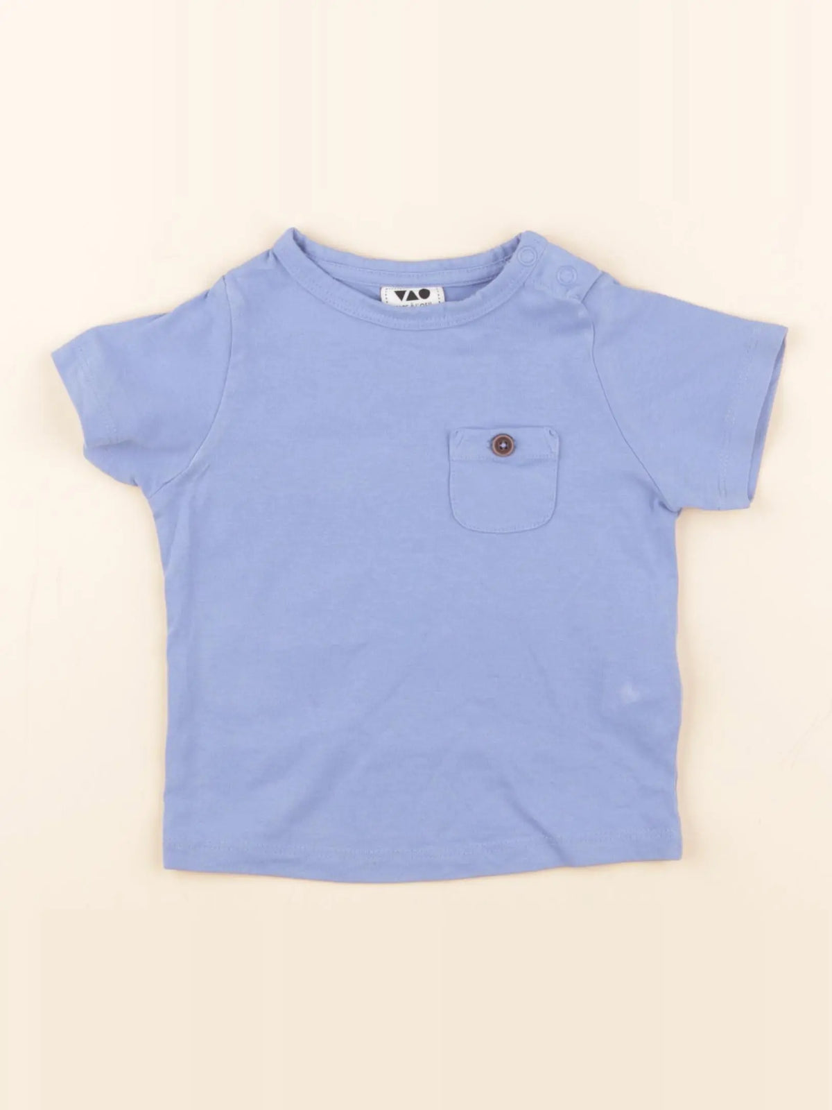 Tape à l'oeil - tee-shirt bleu - 6 mois