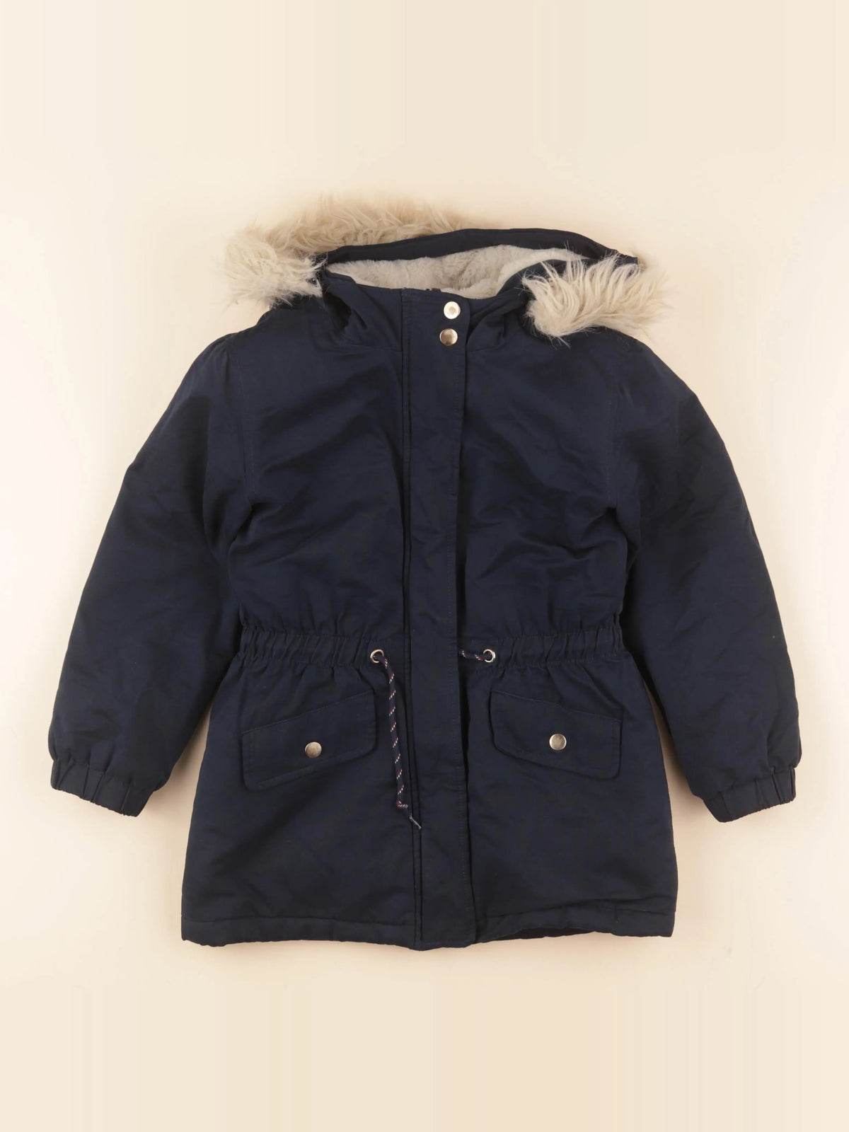 Monoprix - parka bleu - 8 ans