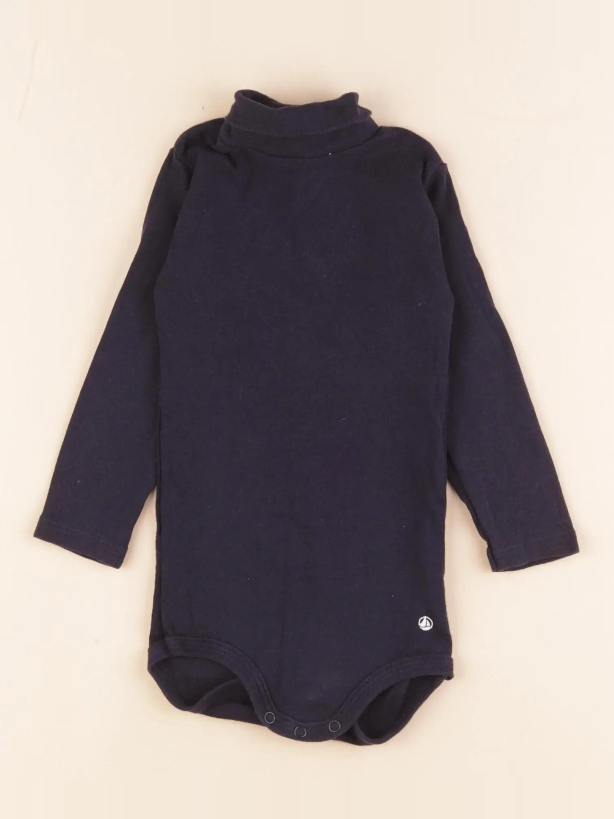 Petit Bateau - body à col bleu - 12 mois